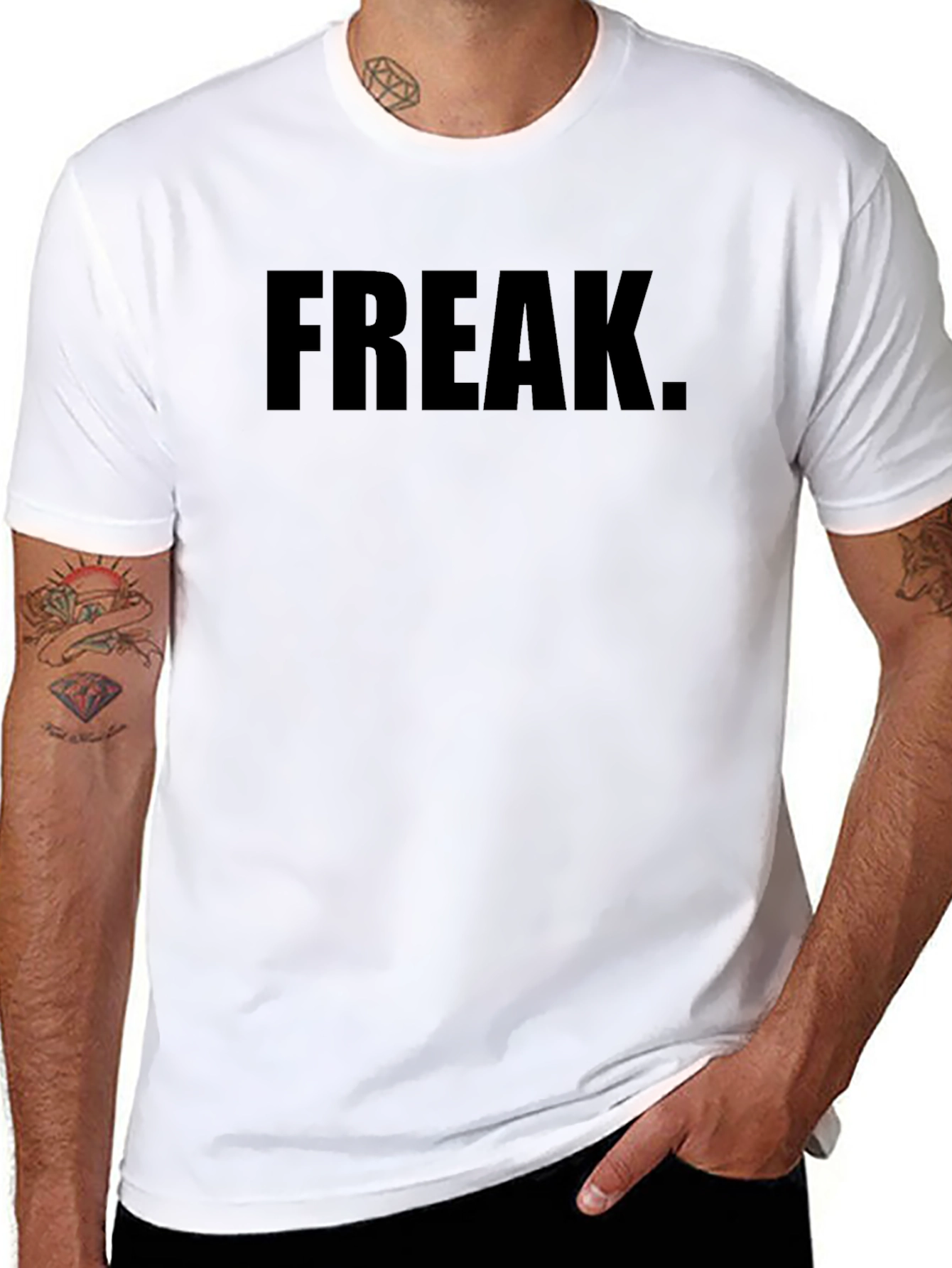 Freak Graphic T-Shirt - Mens Black Tee