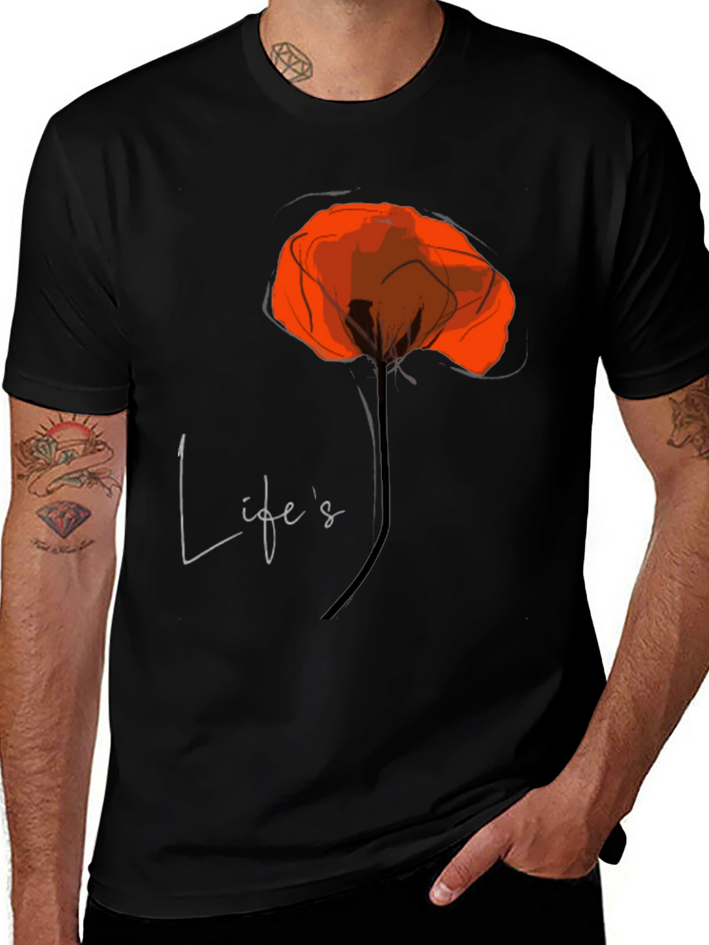 Lifes a Poppy T-Shirt - Stylish Graphic Tee