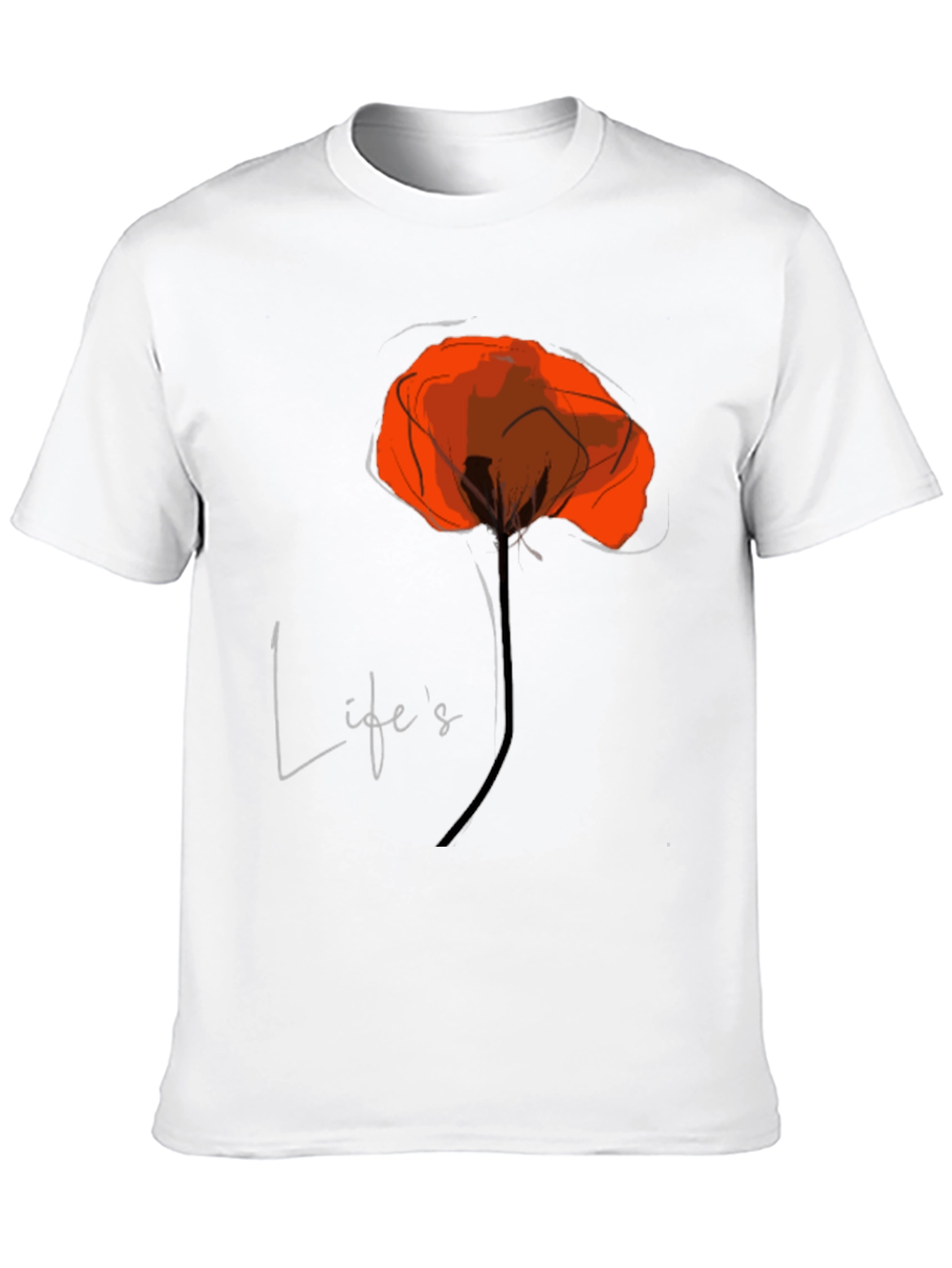 Lifes a Poppy T-Shirt - Stylish Graphic Tee
