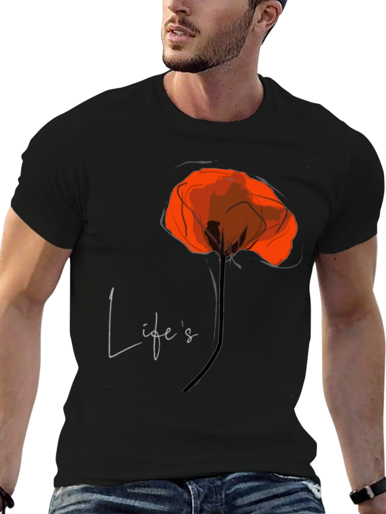 Lifes a Poppy T-Shirt - Stylish Graphic Tee