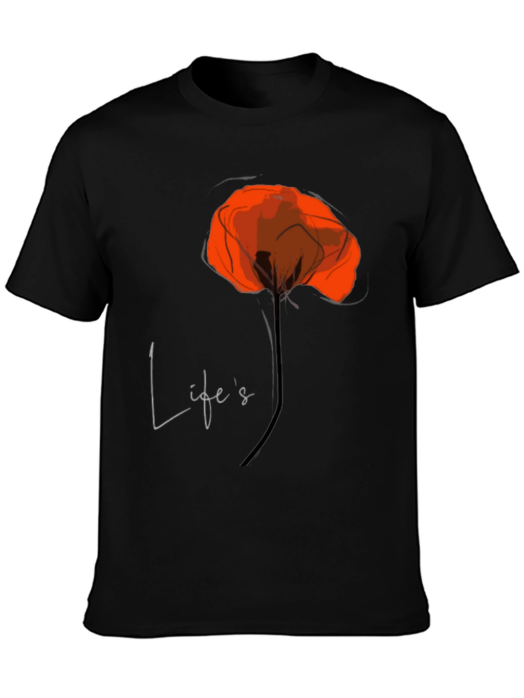 Lifes a Poppy T-Shirt - Stylish Graphic Tee