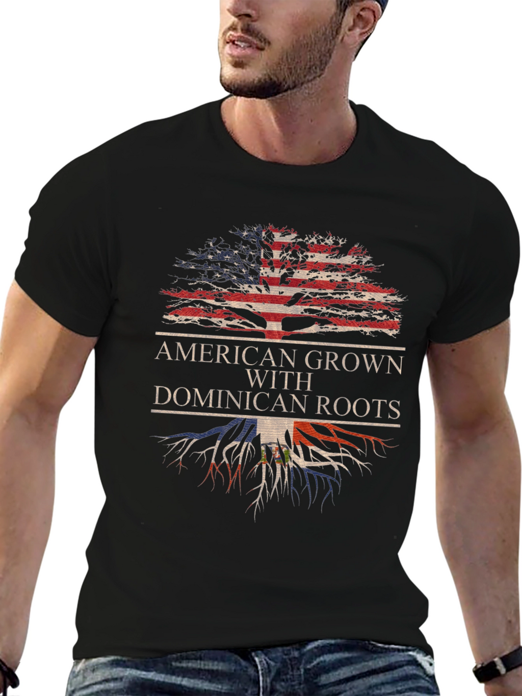 American Grown Dominican Roots T-Shirt