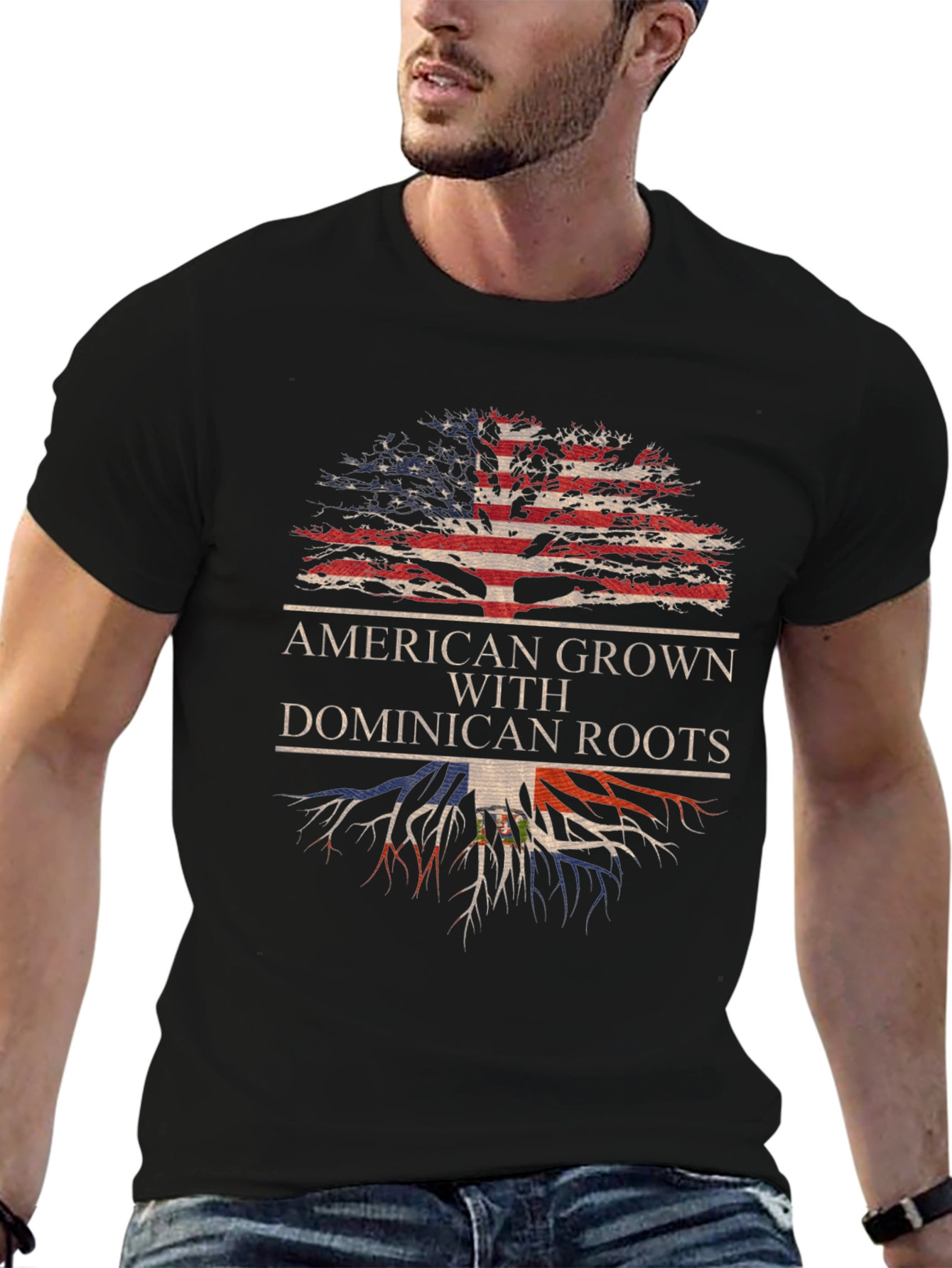 American Grown Dominican Roots T-Shirt