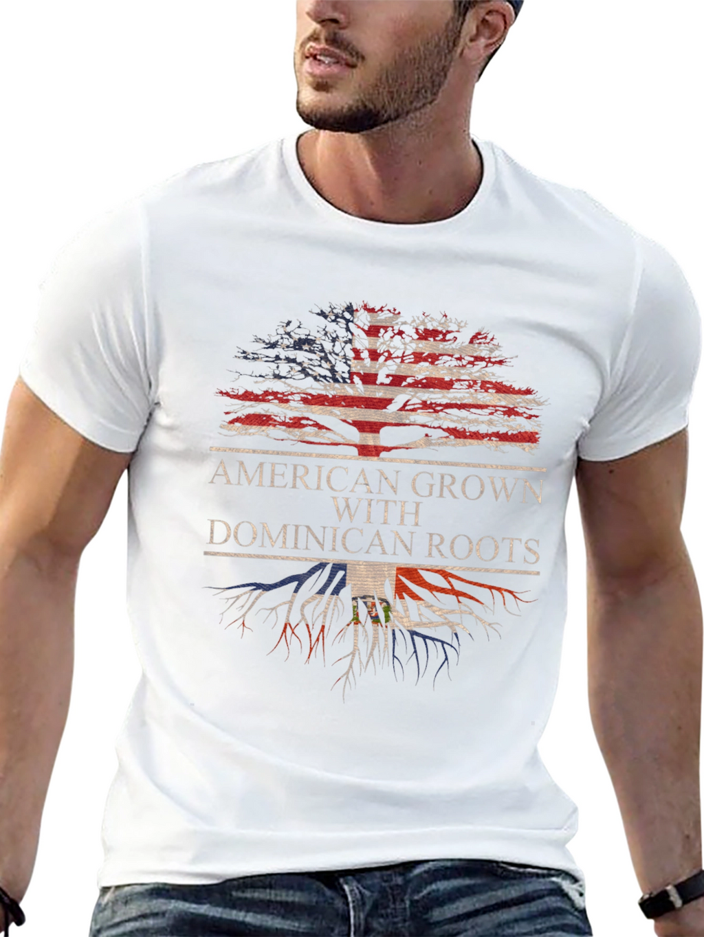 American Grown Dominican Roots T-Shirt