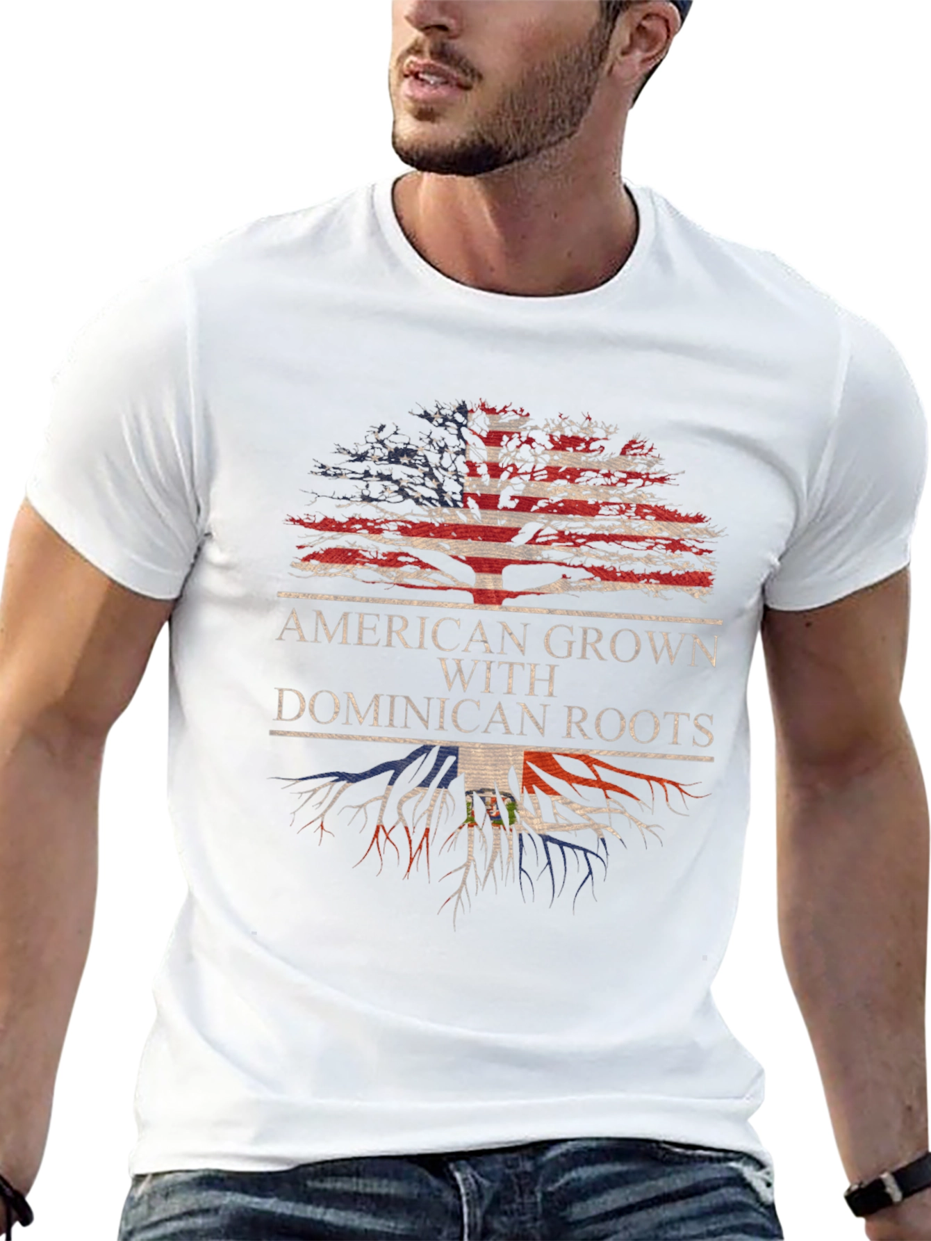 American Grown Dominican Roots T-Shirt