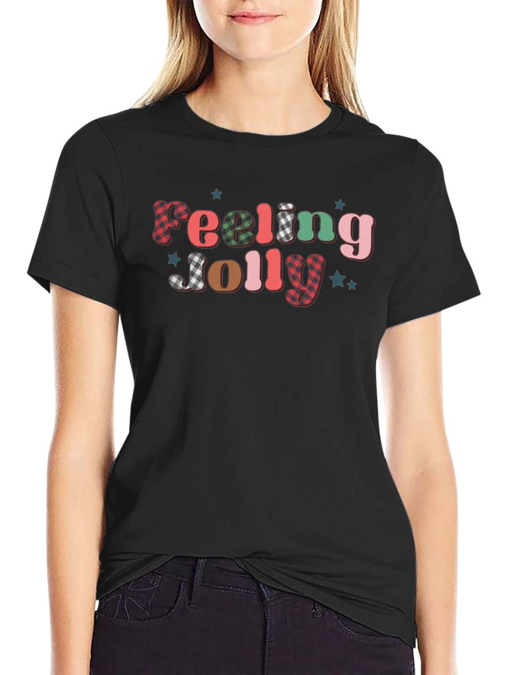 Feeling Jolly Graphic Tee - Festive Holiday Shirt
