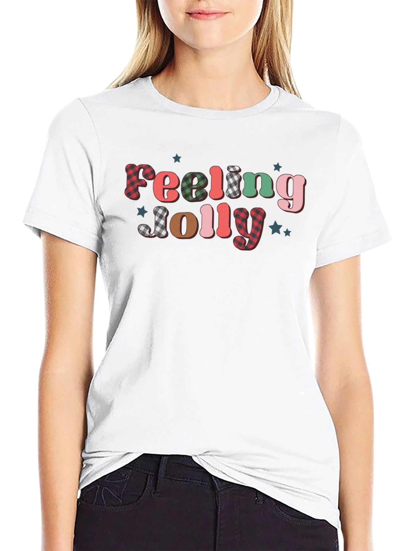 Feeling Jolly Graphic Tee - Festive Holiday Shirt