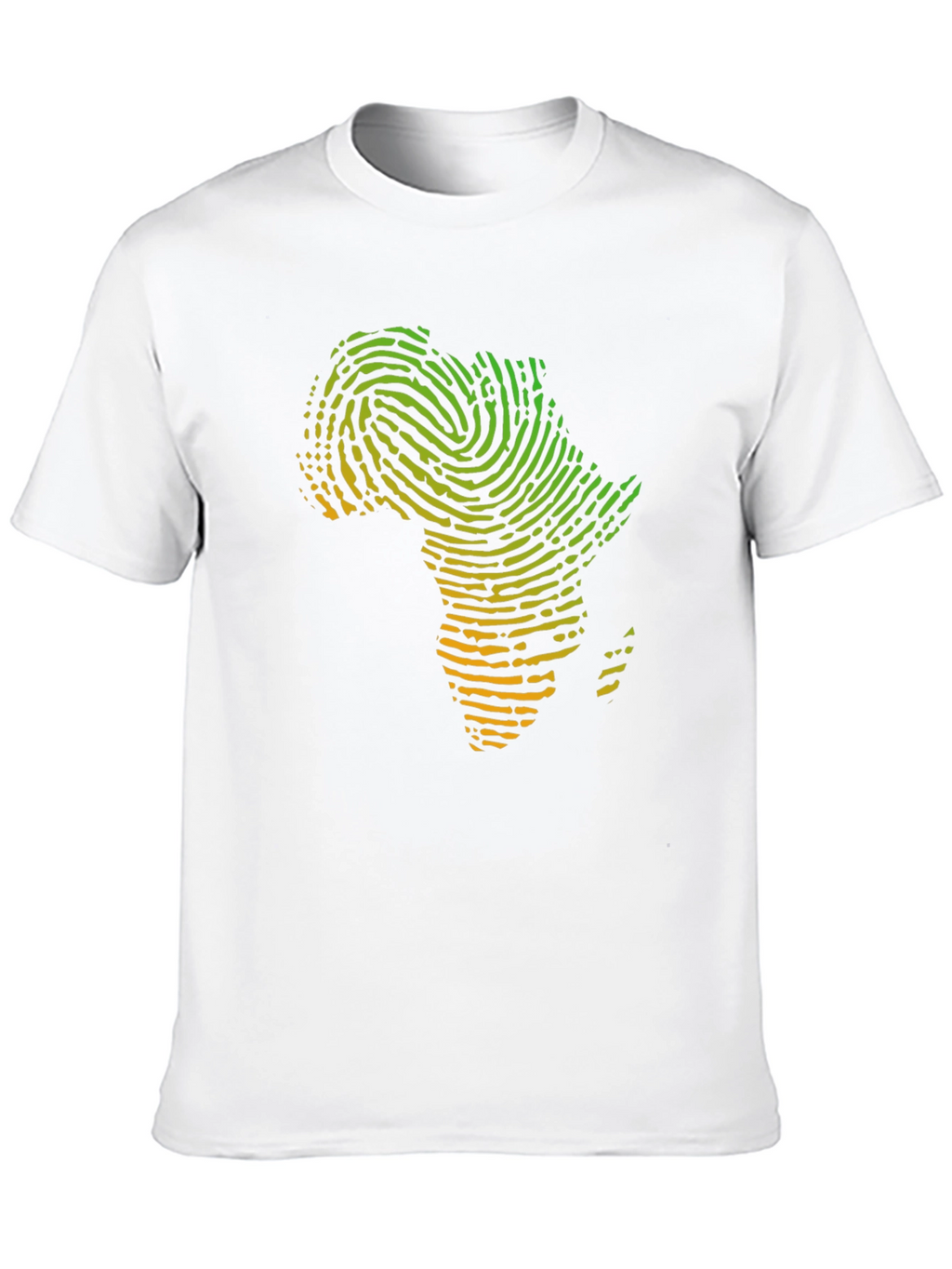 Africa Fingerprint T-Shirt - Black Graphic Tee