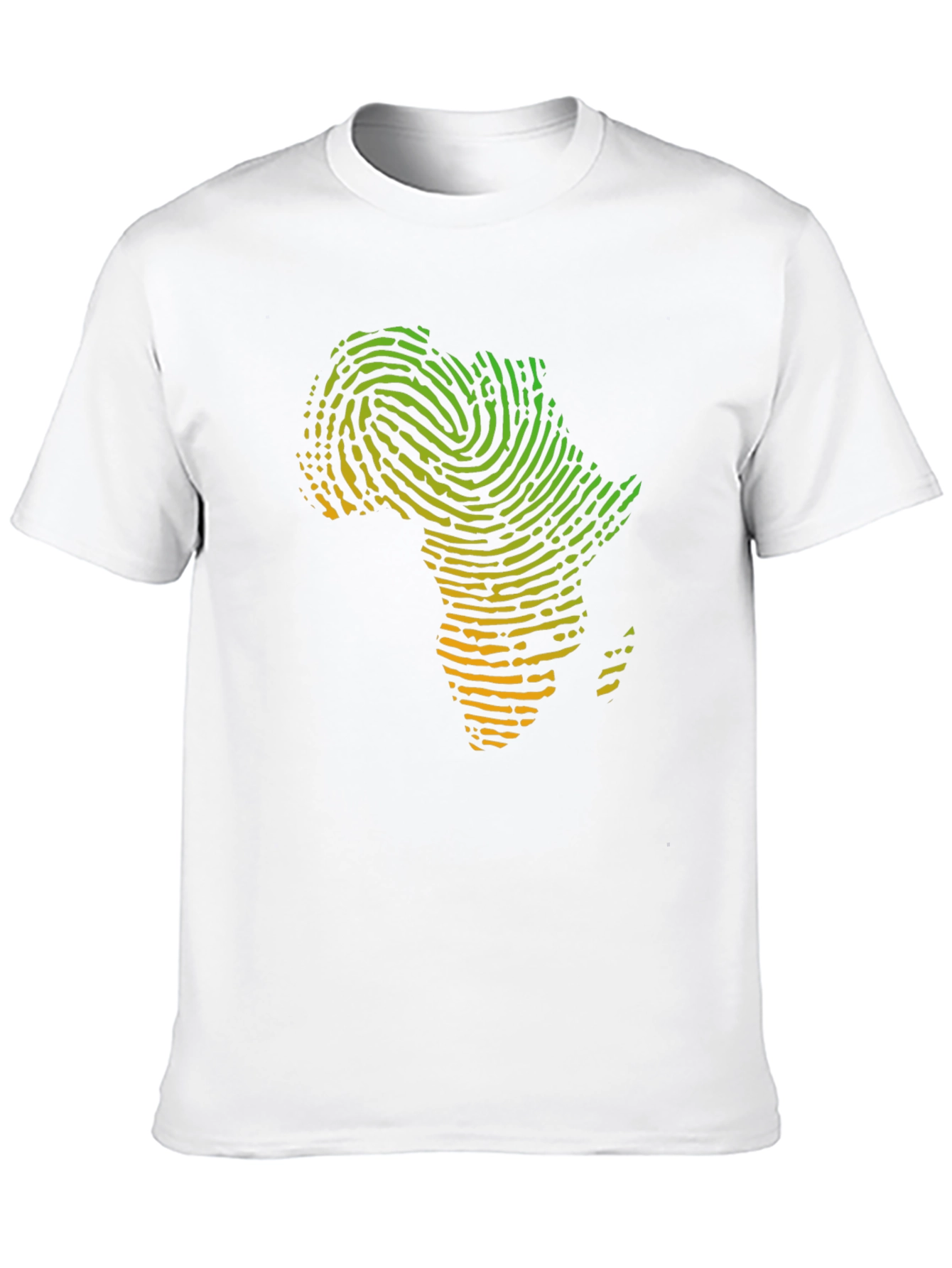 Africa Fingerprint T-Shirt - Black Graphic Tee