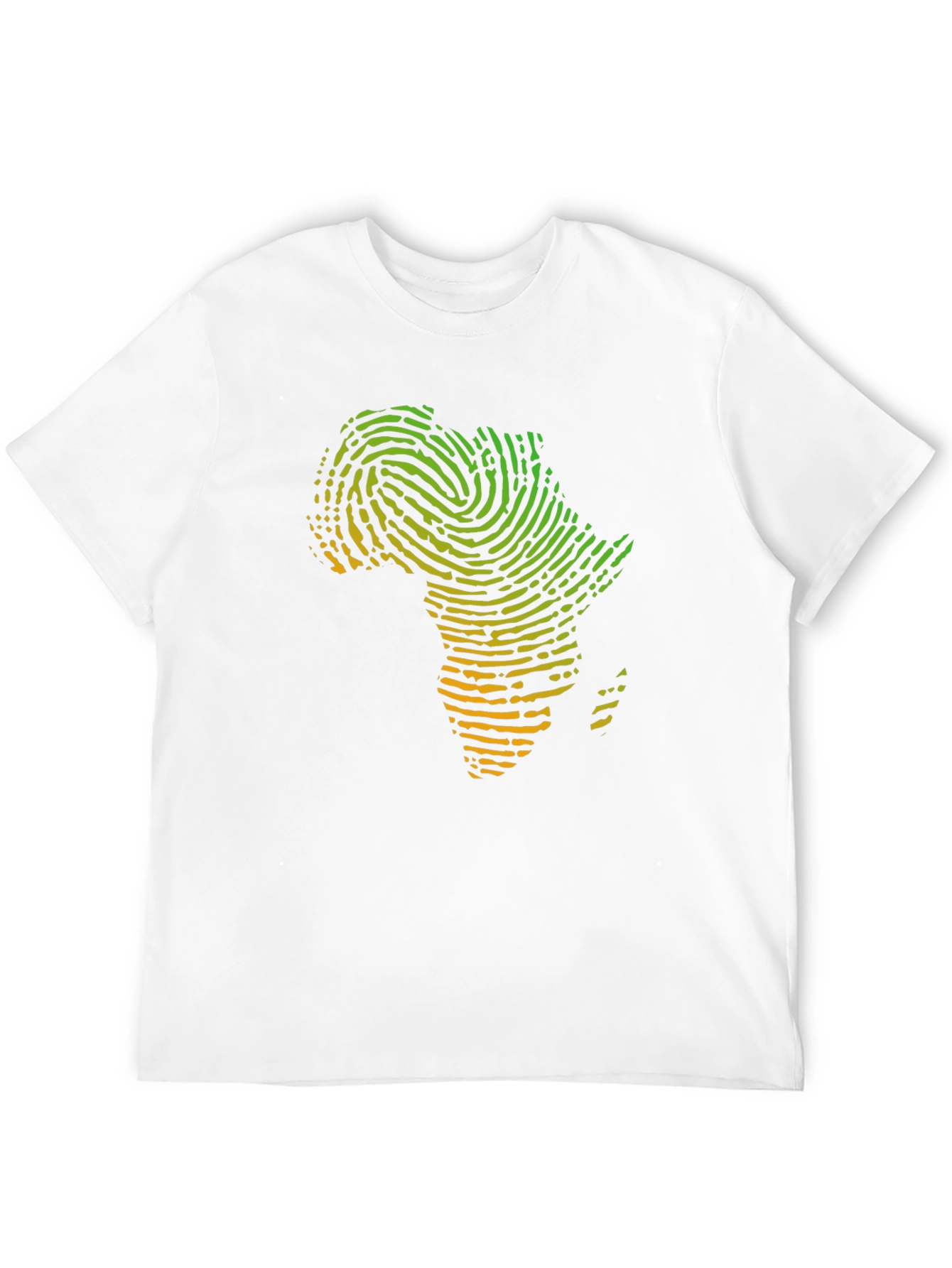Africa Fingerprint T-Shirt - Black Graphic Tee
