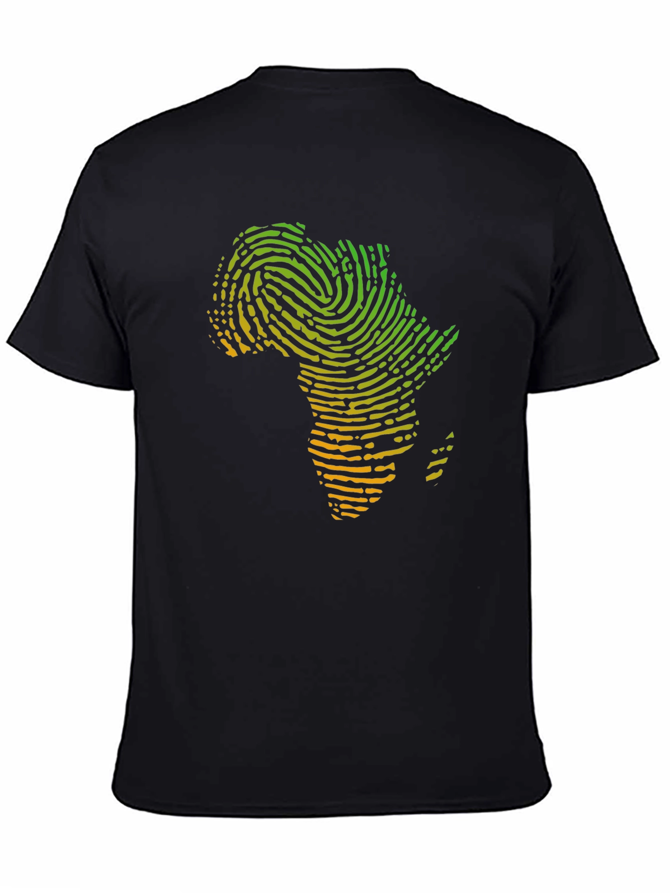 Africa Fingerprint T-Shirt - Black Graphic Tee