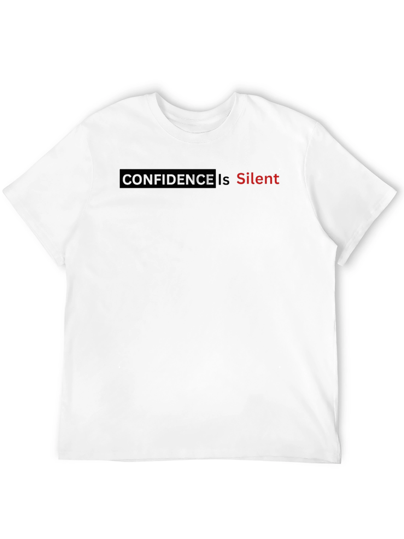 Confidence is Silent Graphic Tee - Black