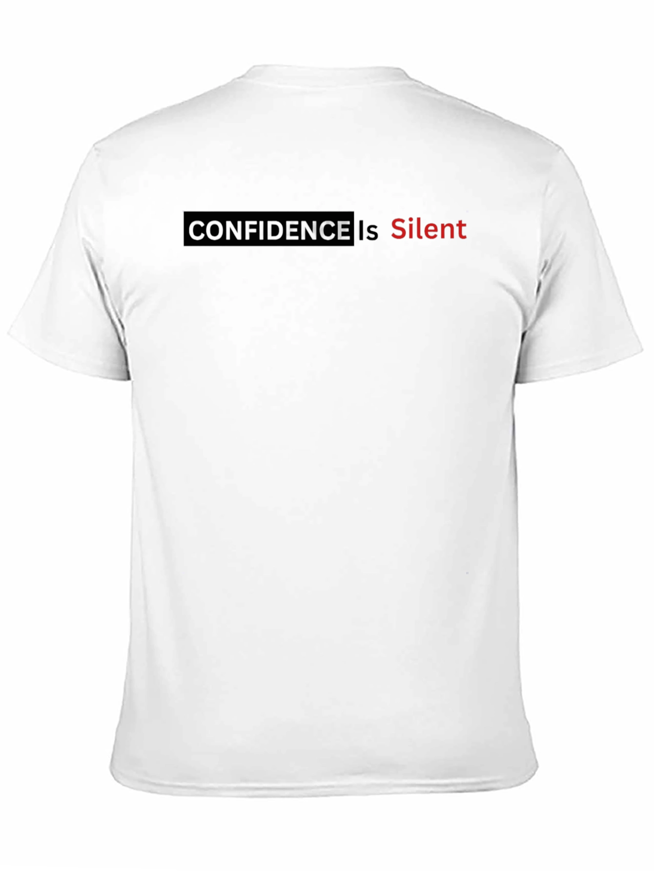 Confidence is Silent Graphic Tee - Black