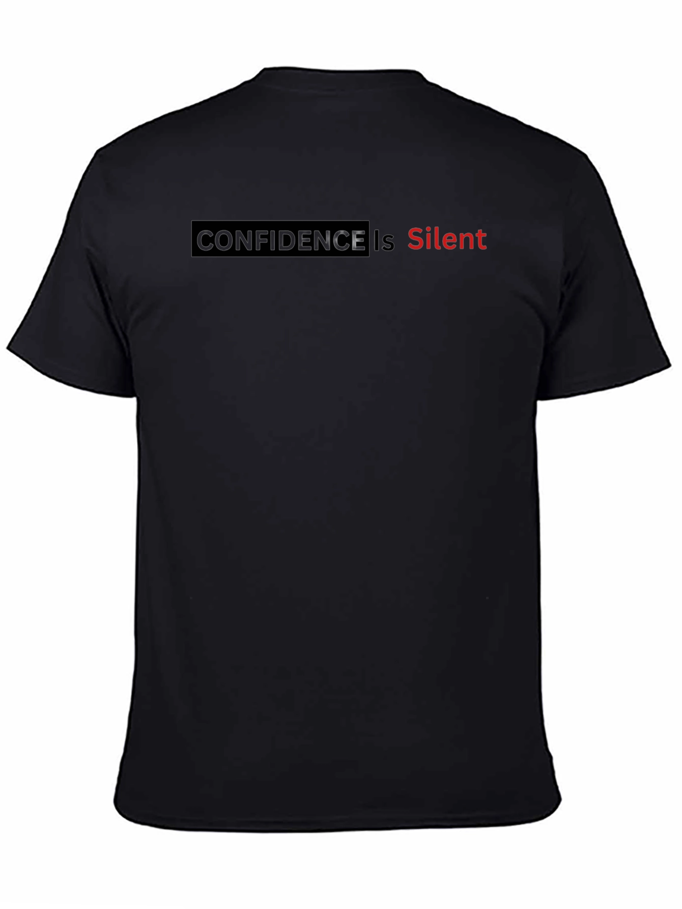 Confidence is Silent Graphic Tee - Black