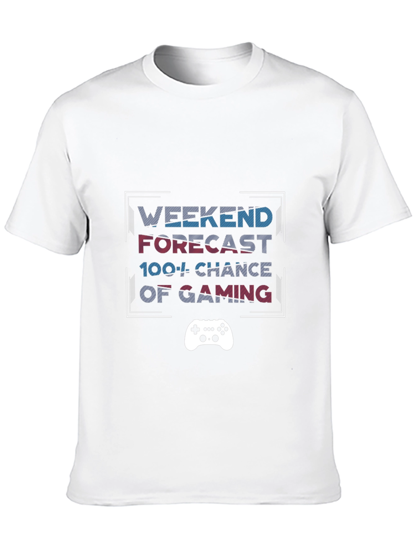 Weekend Gaming Forecast Black T-Shirt