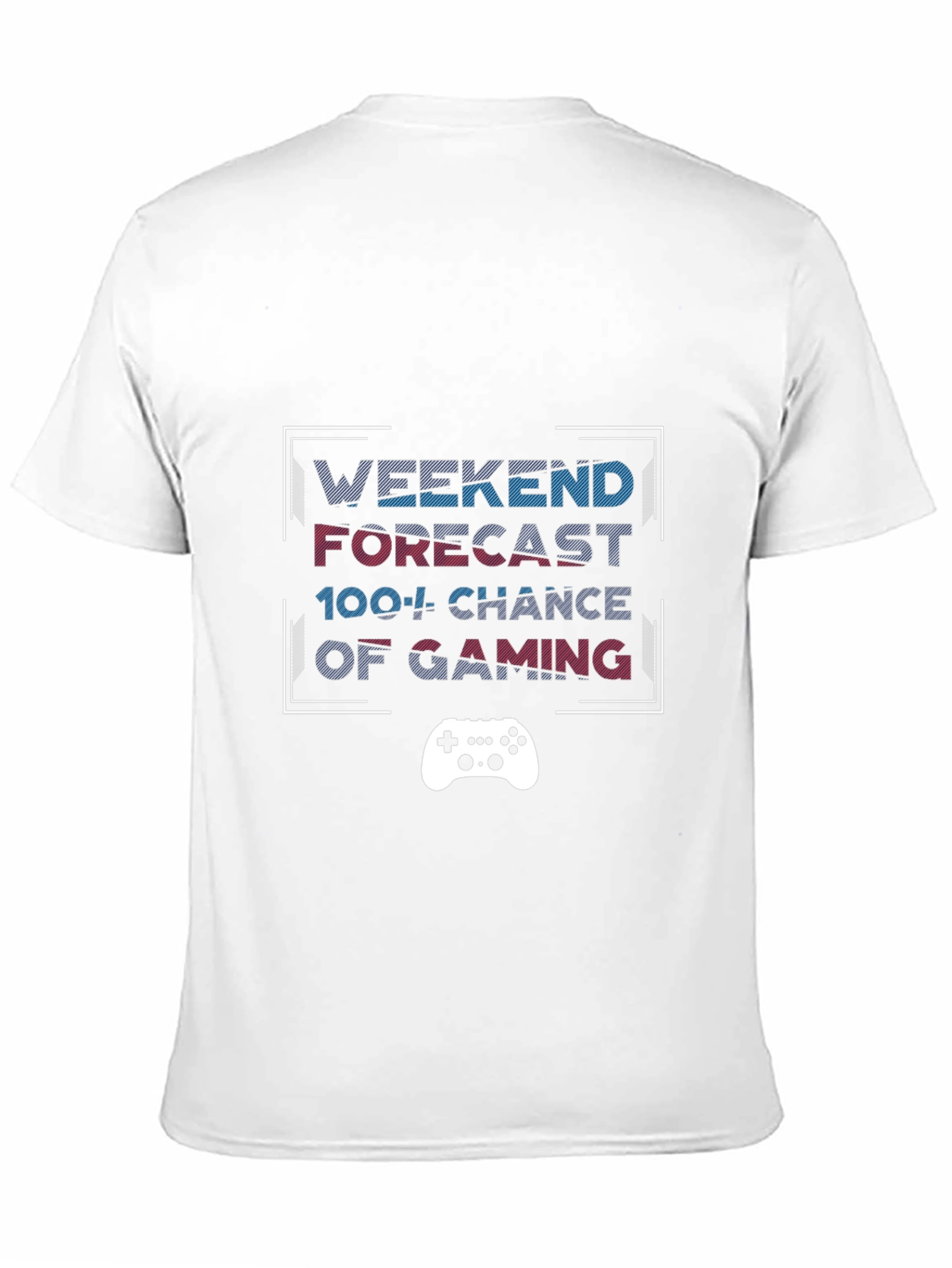 Weekend Gaming Forecast Black T-Shirt