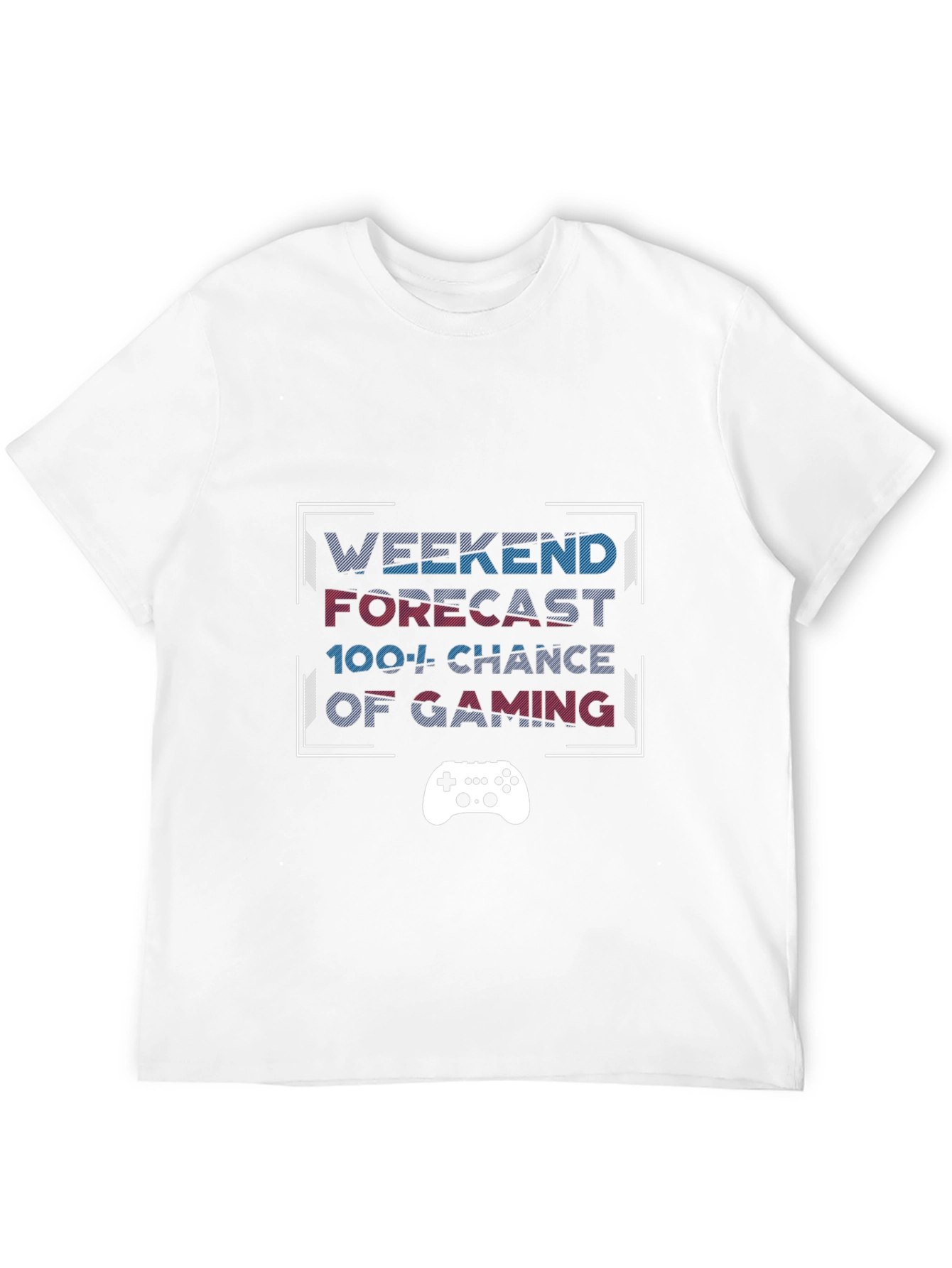 Weekend Gaming Forecast Black T-Shirt