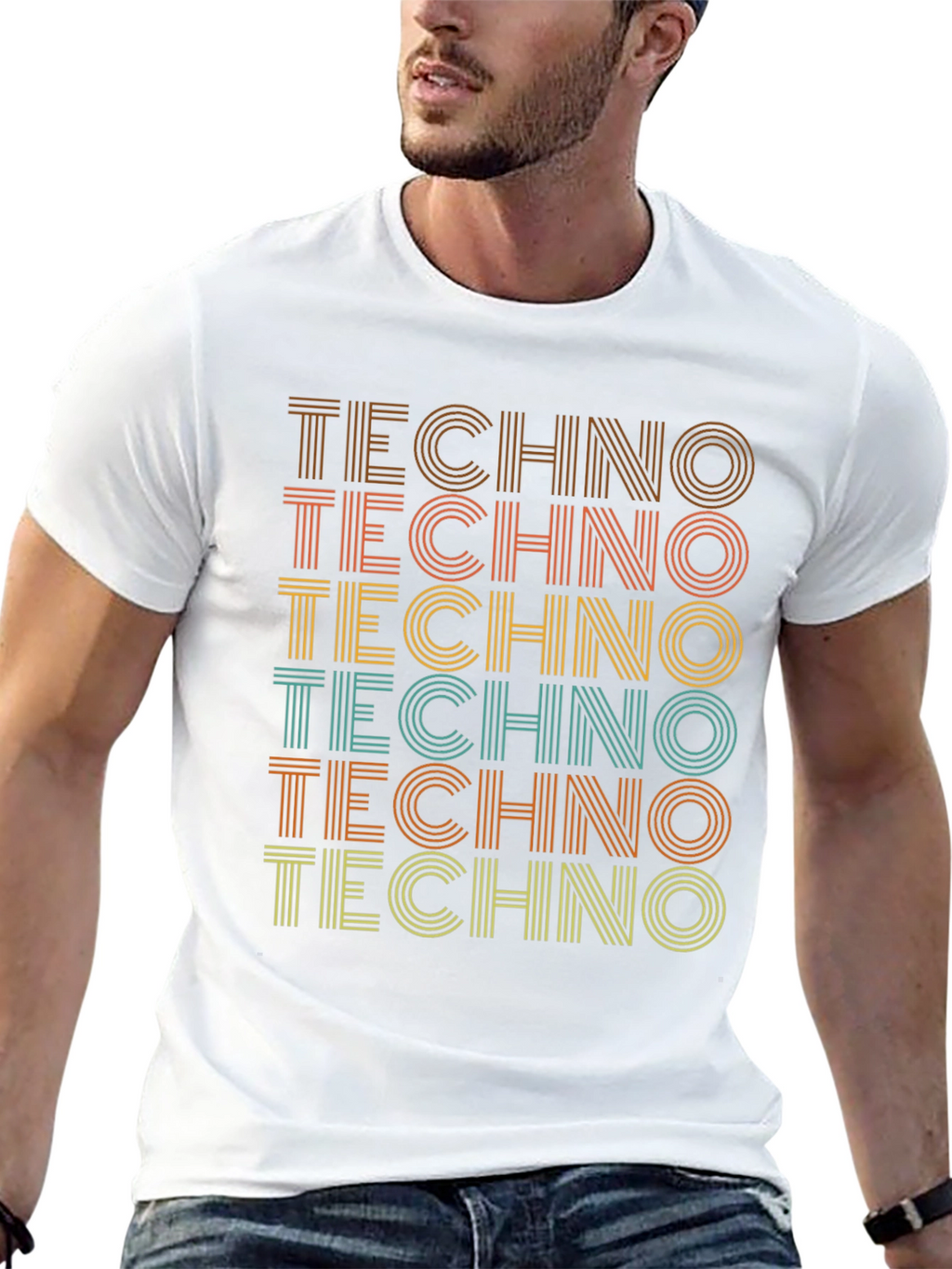 Retro Techno T-Shirt - Stylish Music Lover Tee