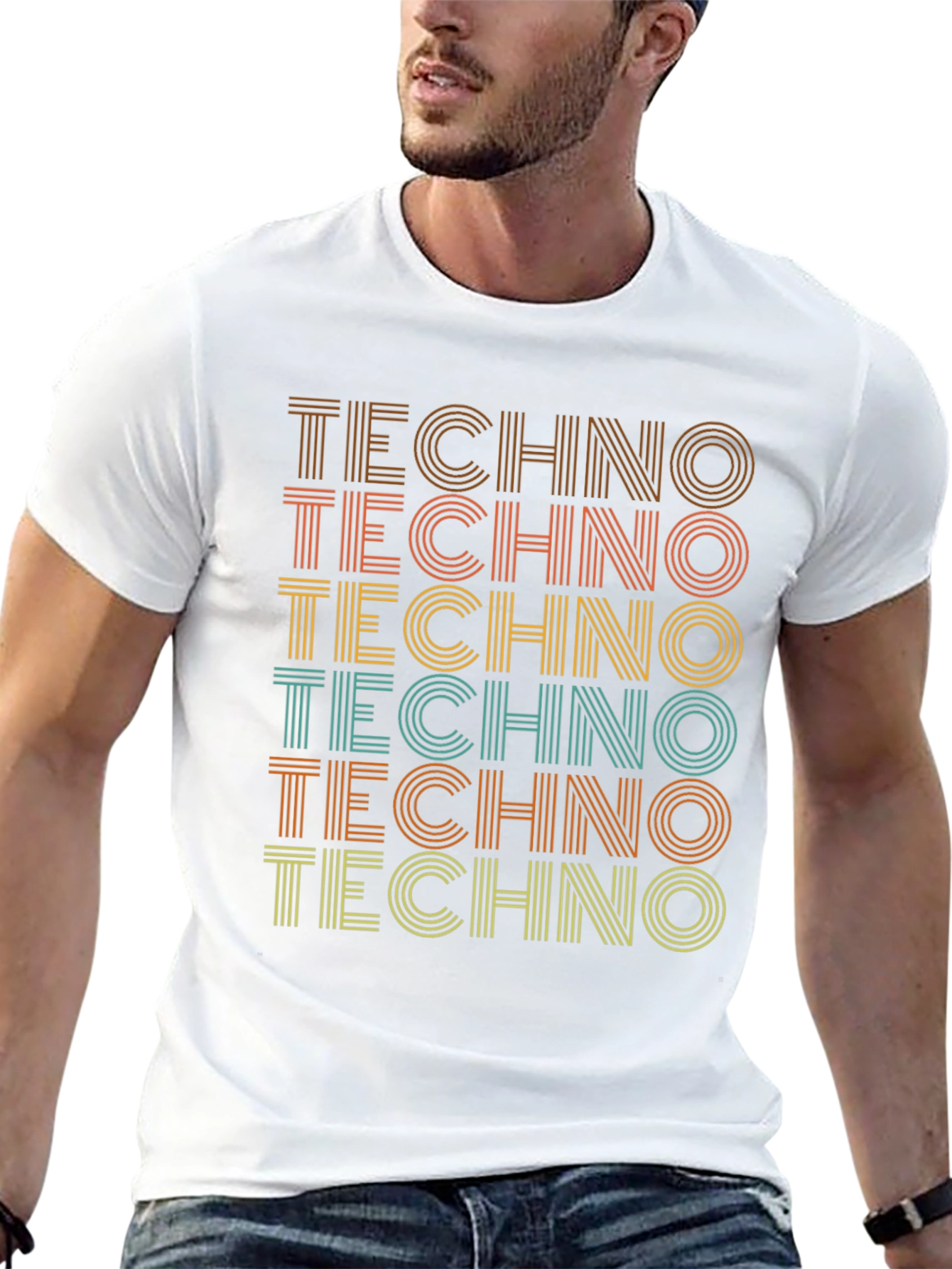 Retro Techno T-Shirt - Stylish Music Lover Tee