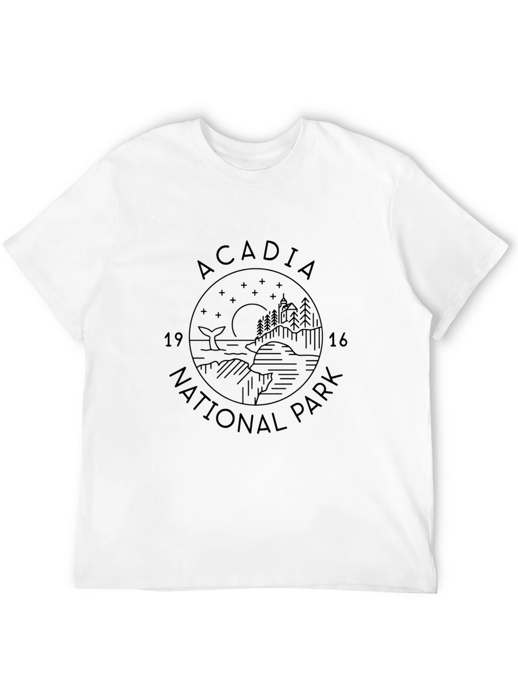 Acadia National Park Graphic Tee - Black