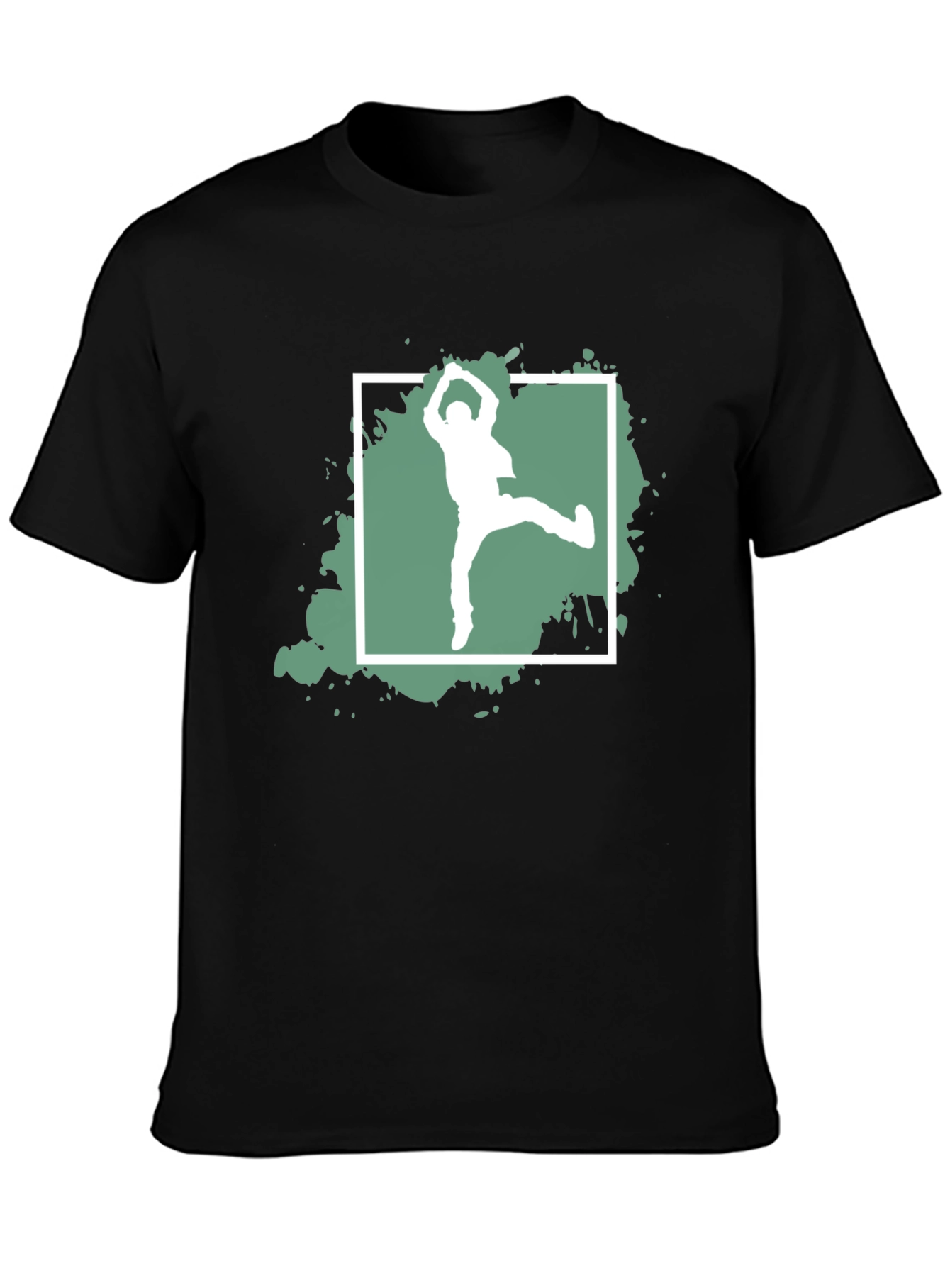 Dance Silhouette Graphic Tee - Black