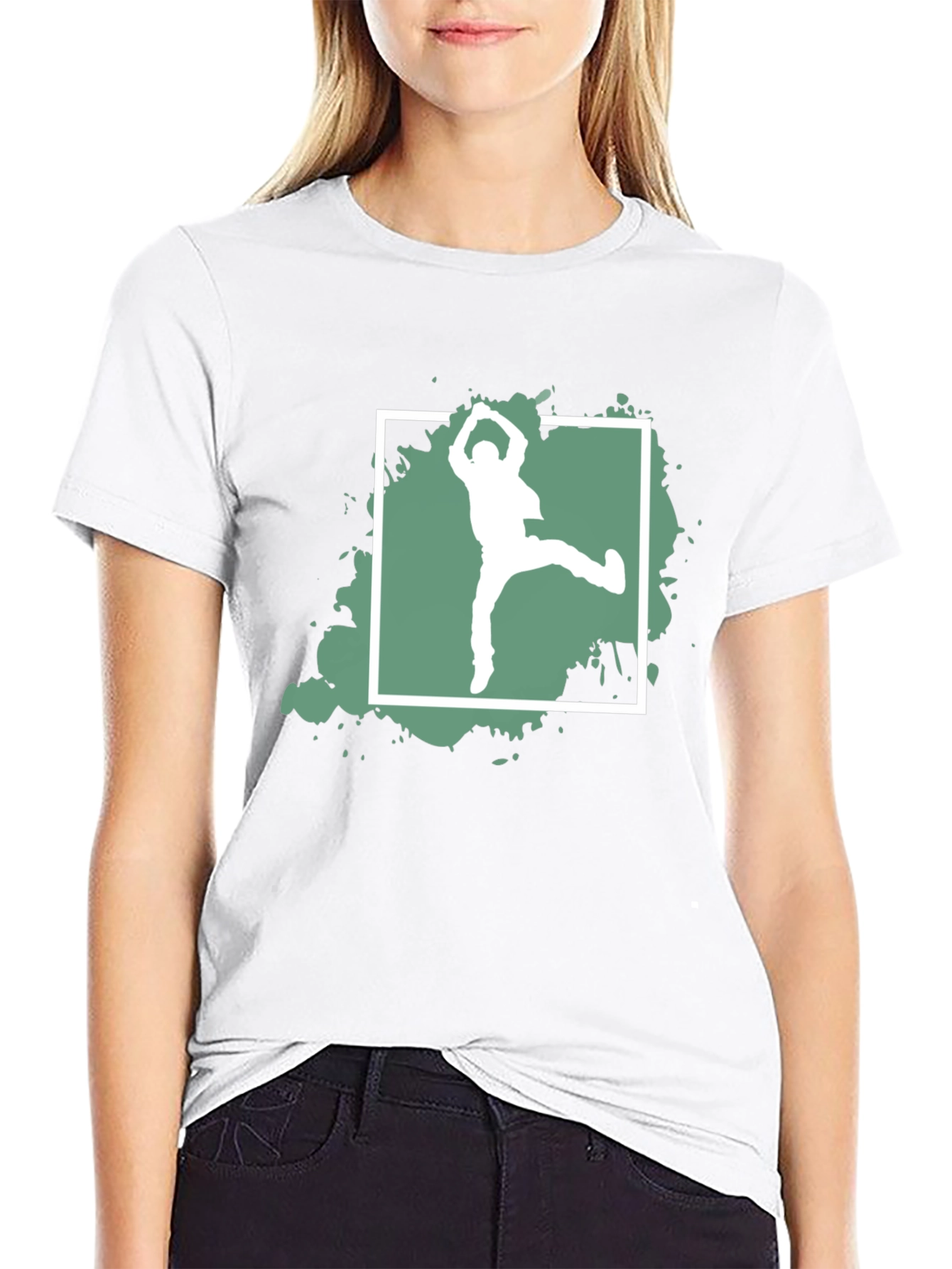 Dance Silhouette Graphic Tee - Black
