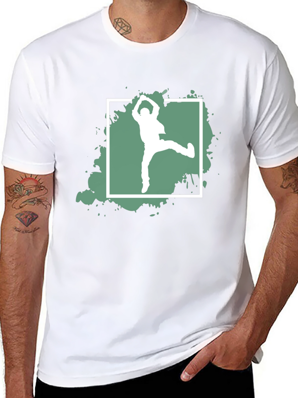 Dance Silhouette Graphic Tee - Black