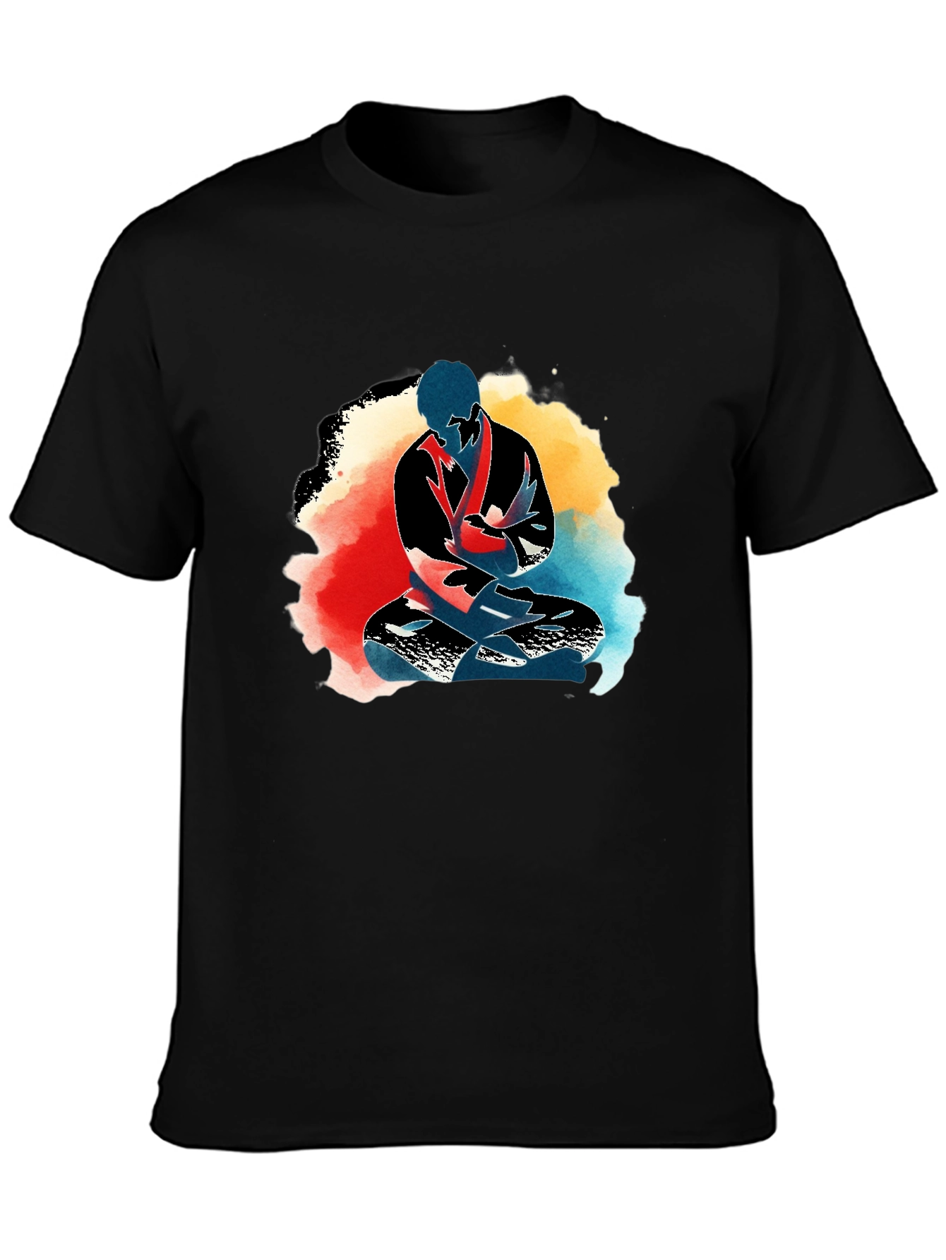 Zen Warrior Tee: Meditative Martial Arts Design