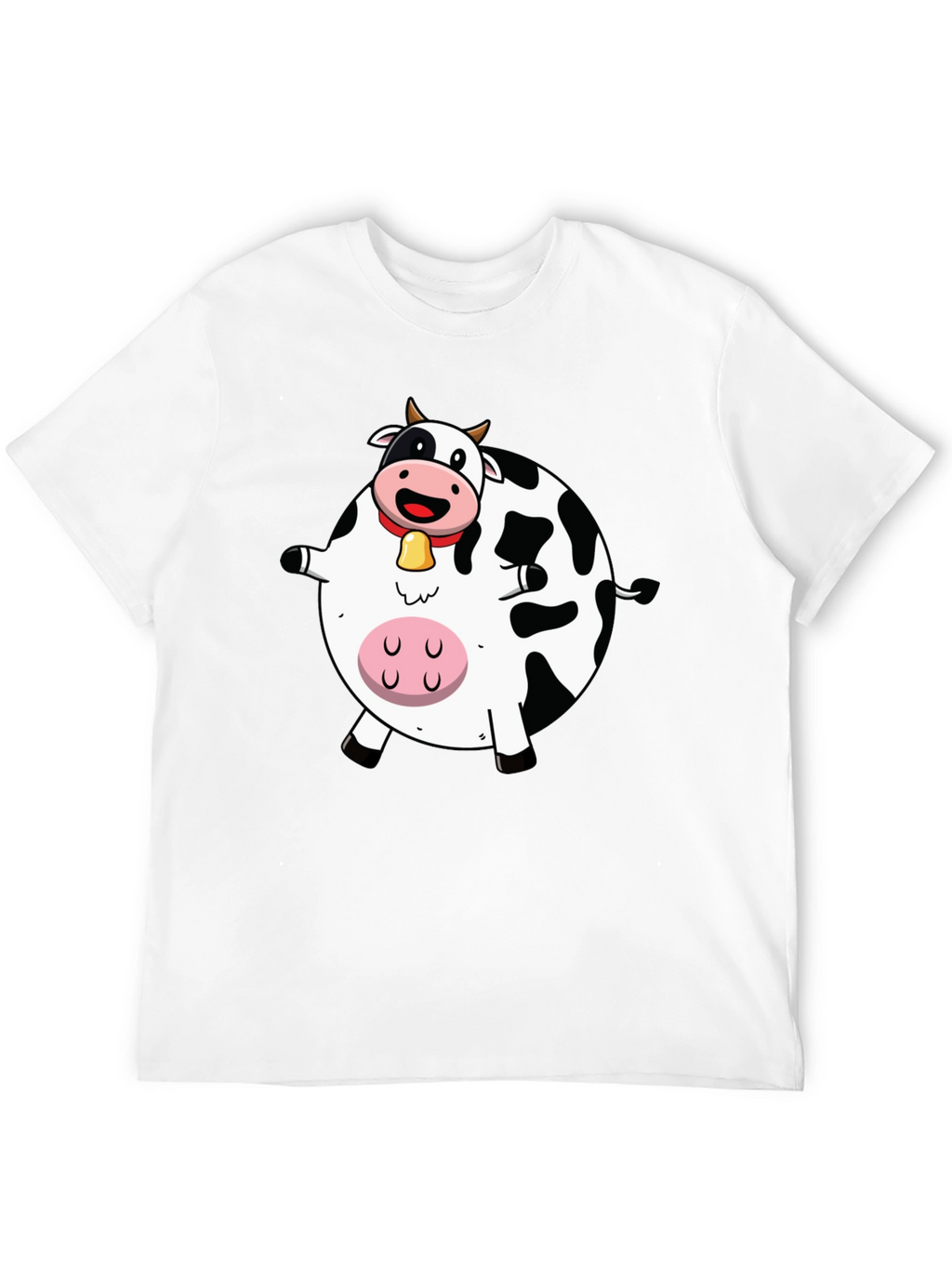 Funny Cartoon Cow Graphic T-Shirt
