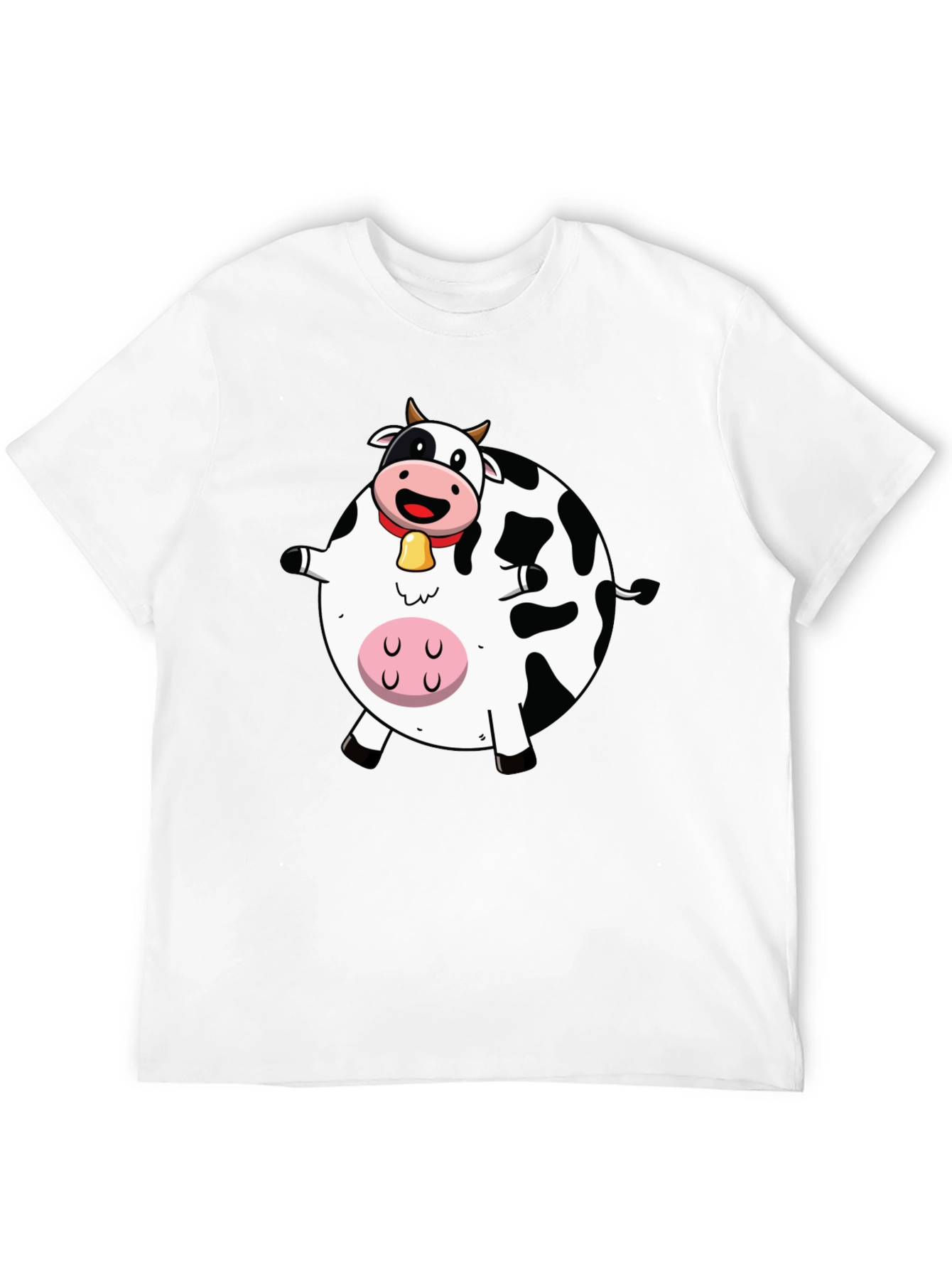 Funny Cartoon Cow Graphic T-Shirt