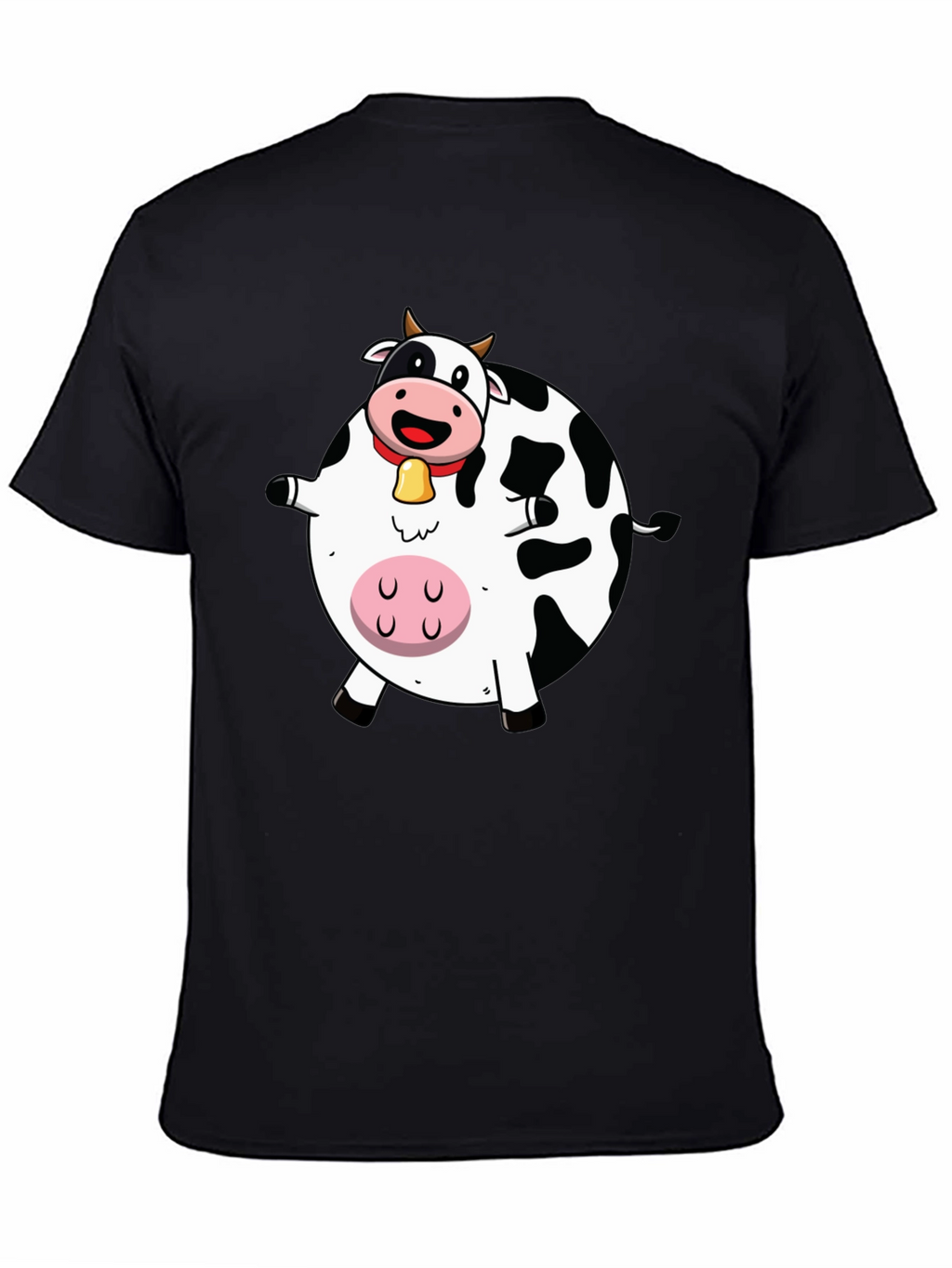 Funny Cartoon Cow Graphic T-Shirt