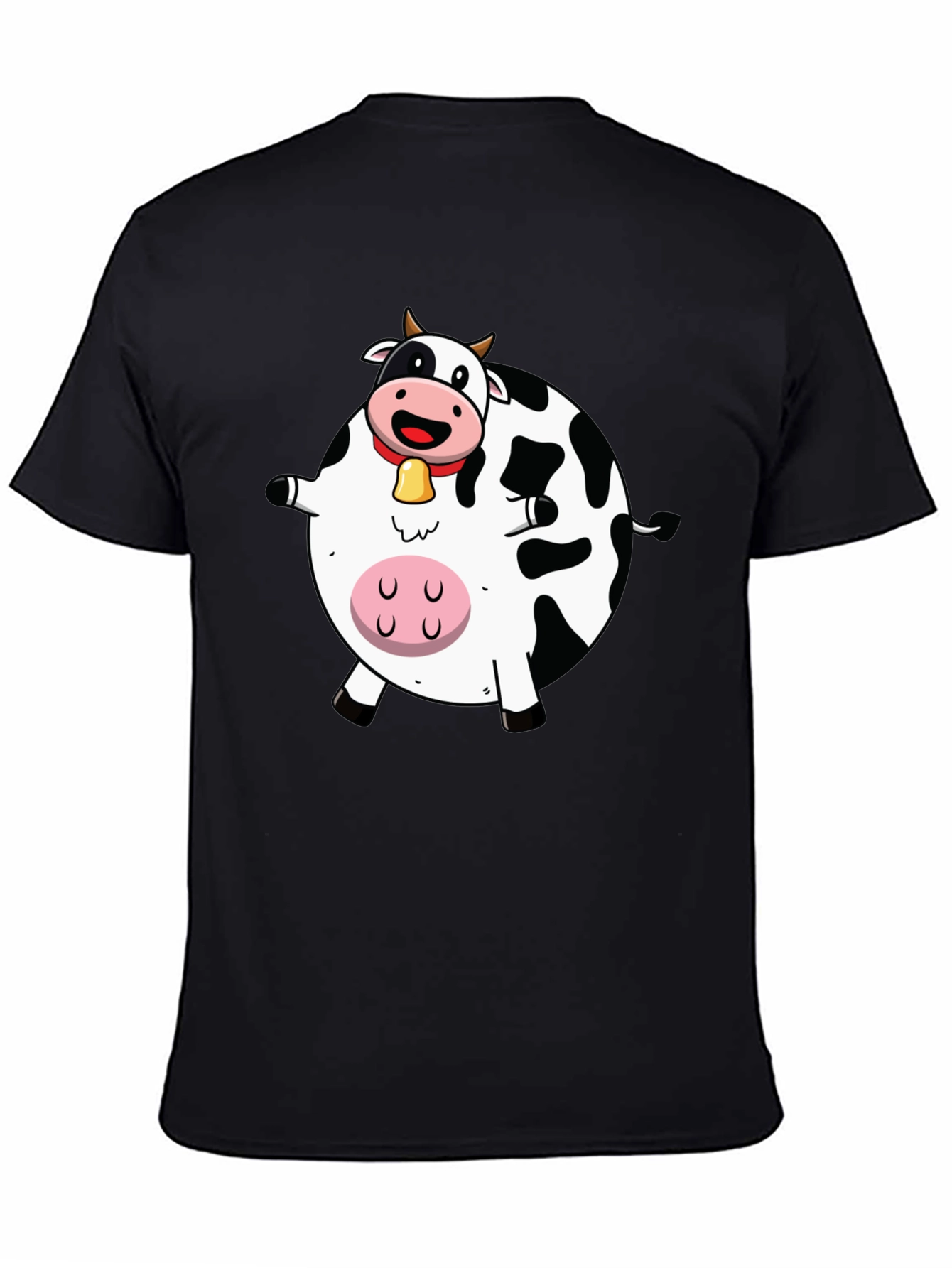 Funny Cartoon Cow Graphic T-Shirt