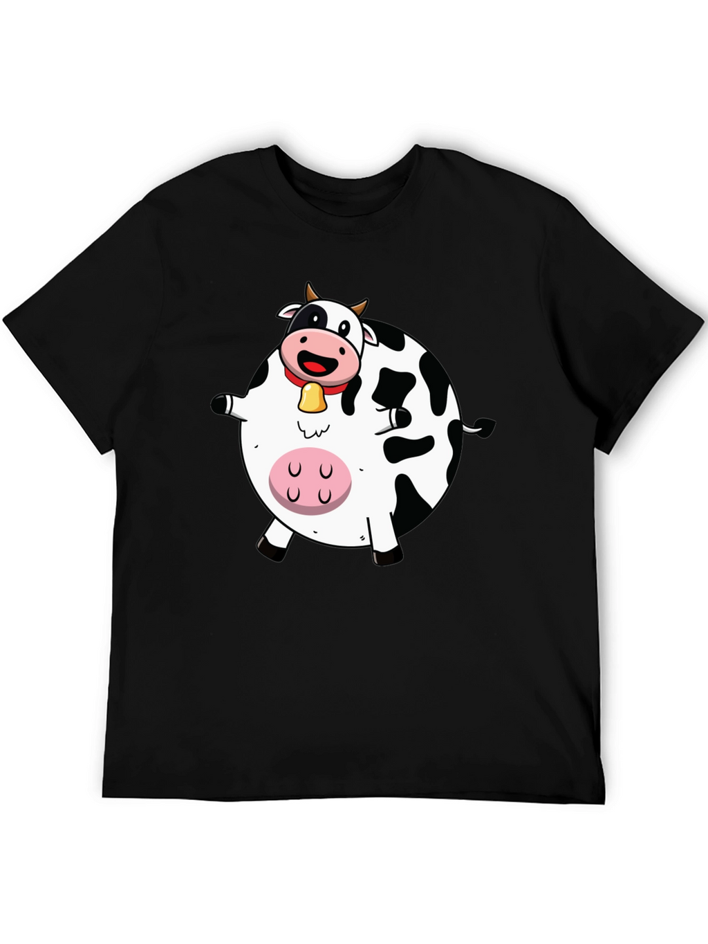 Funny Cartoon Cow Graphic T-Shirt