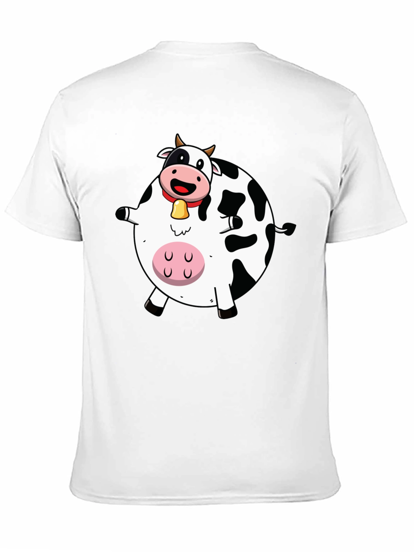 Funny Cartoon Cow Graphic T-Shirt
