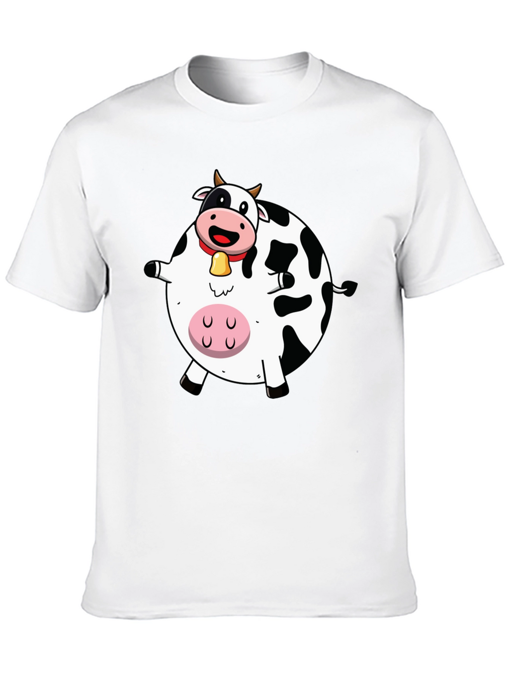 Funny Cartoon Cow Graphic T-Shirt
