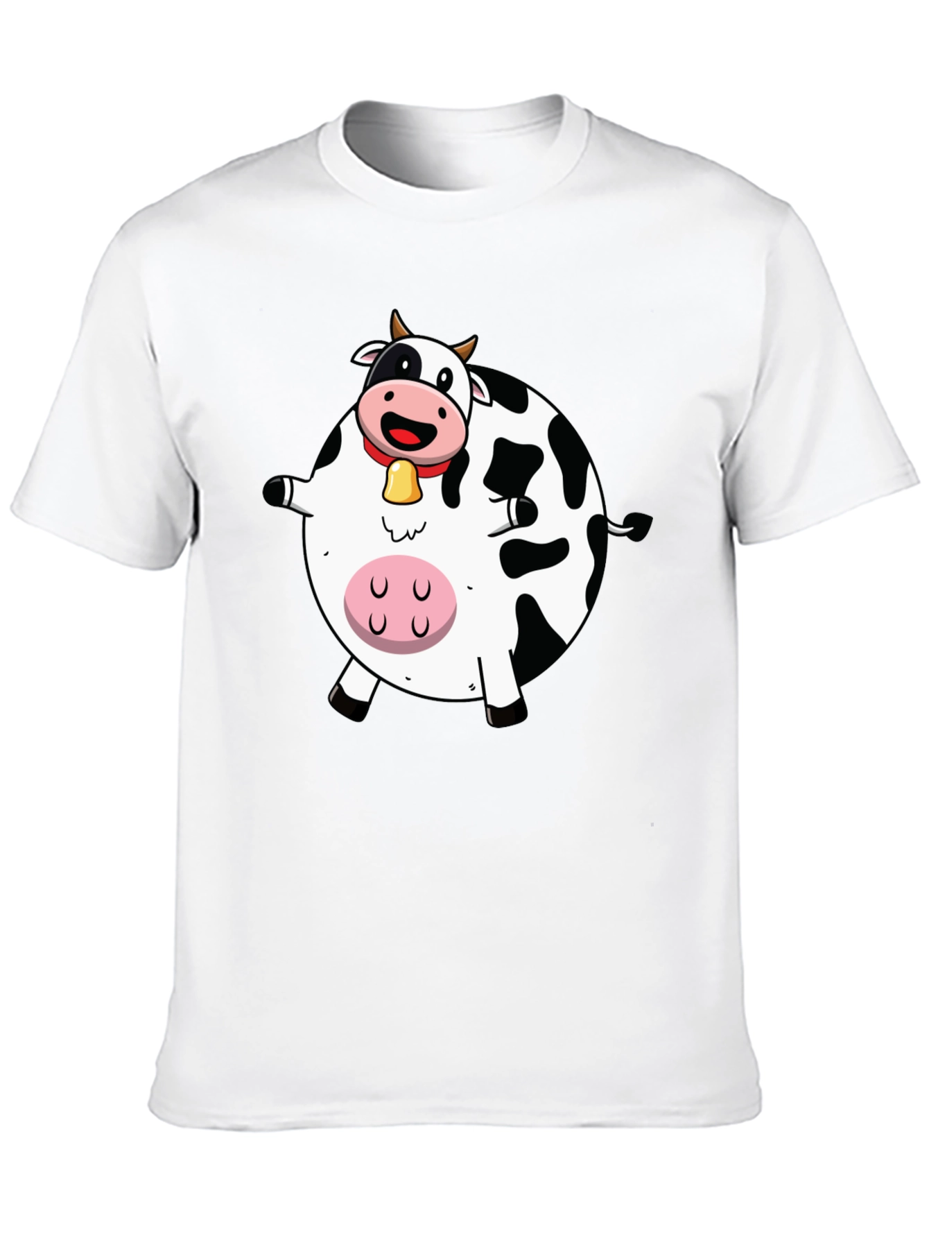 Funny Cartoon Cow Graphic T-Shirt
