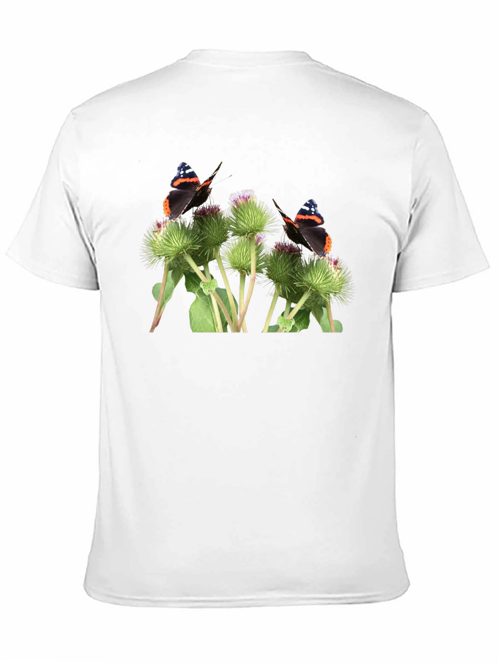 Butterfly and Burdock T-Shirt - Nature Graphic Tee
