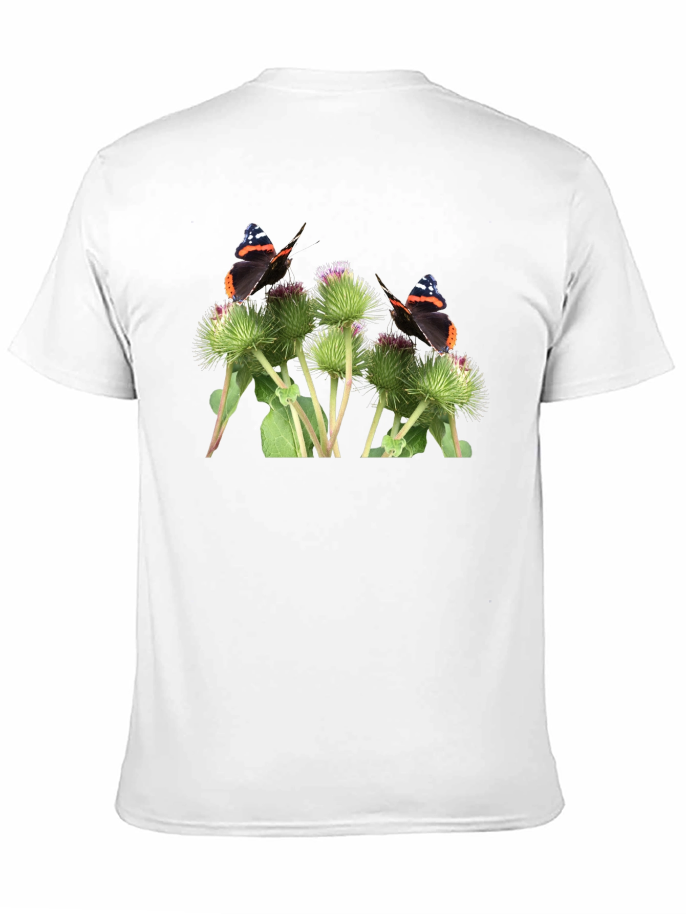 Butterfly and Burdock T-Shirt - Nature Graphic Tee