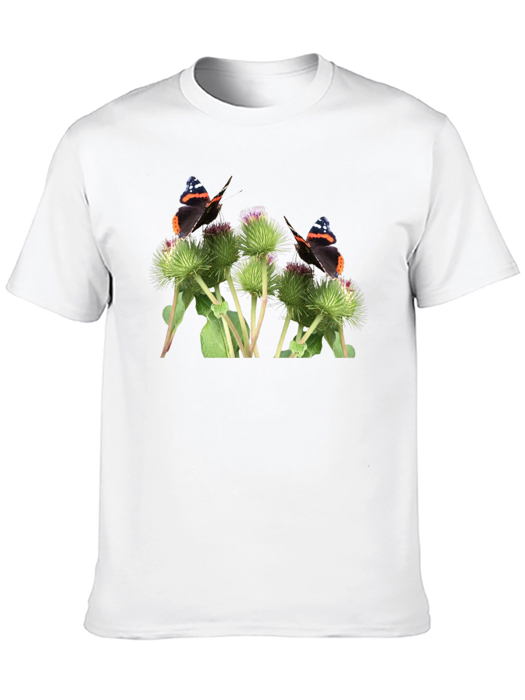 Butterfly and Burdock T-Shirt - Nature Graphic Tee