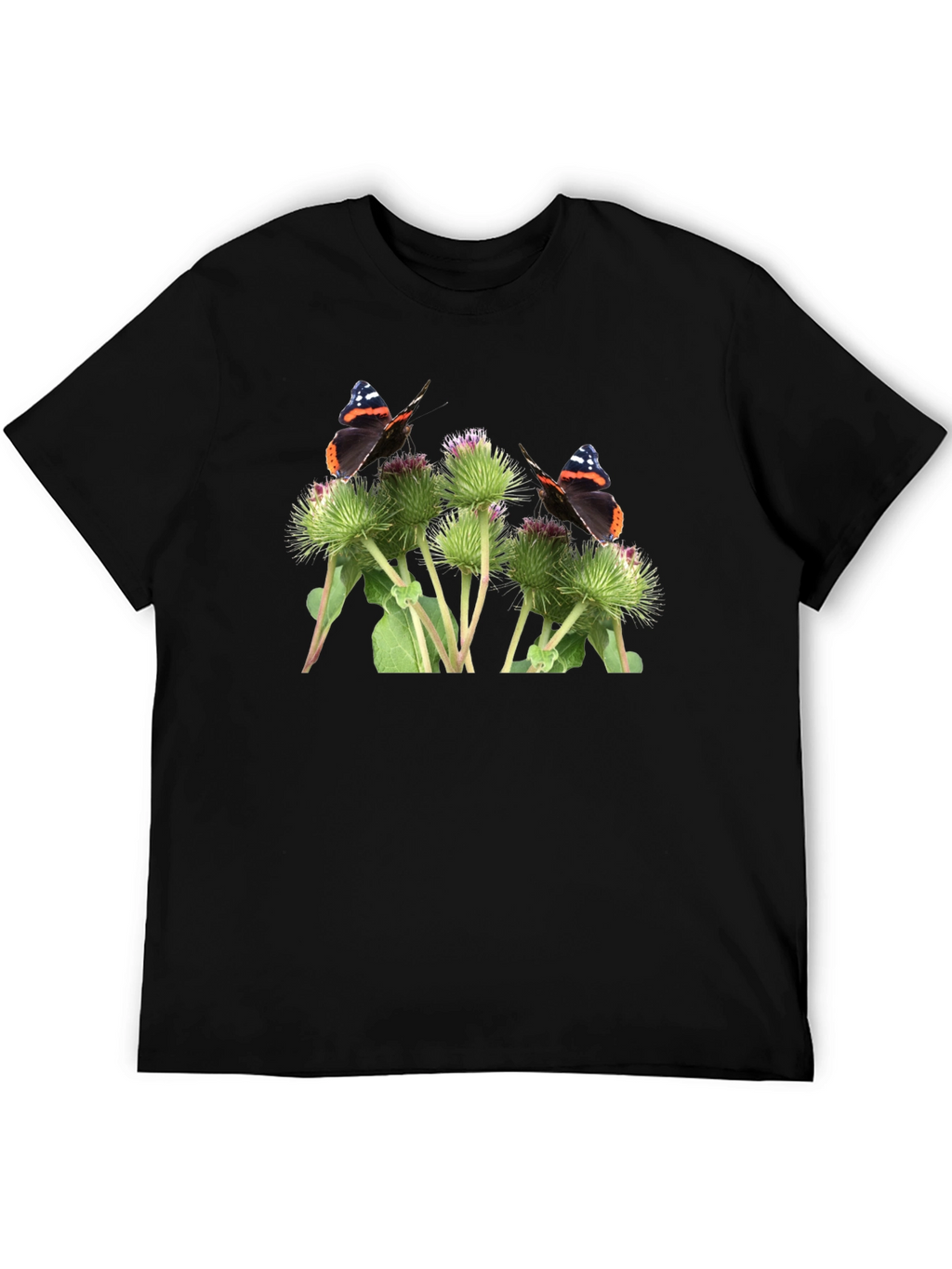 Butterfly and Burdock T-Shirt - Nature Graphic Tee
