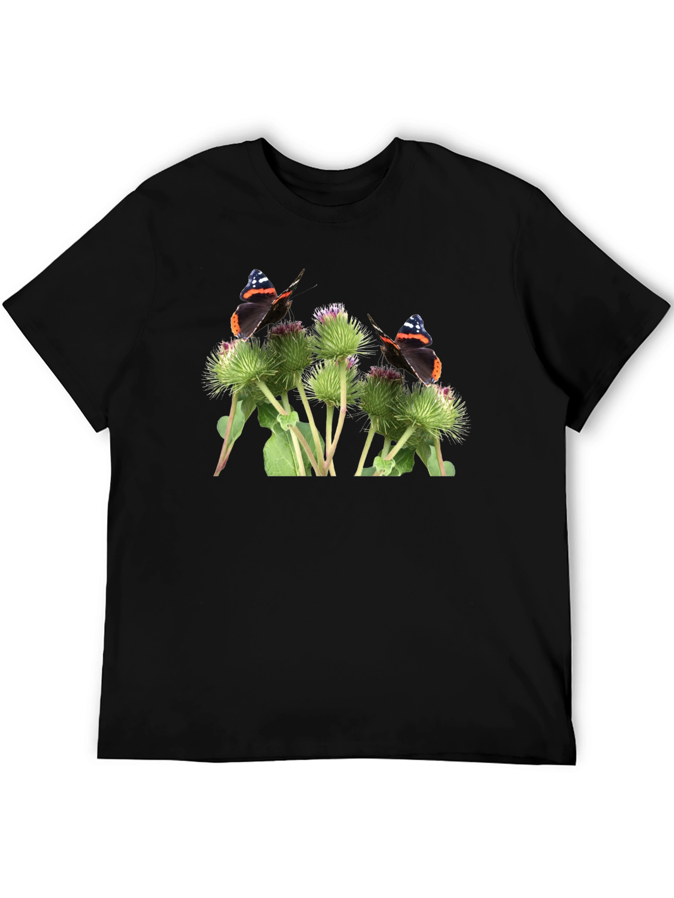 Butterfly and Burdock T-Shirt - Nature Graphic Tee