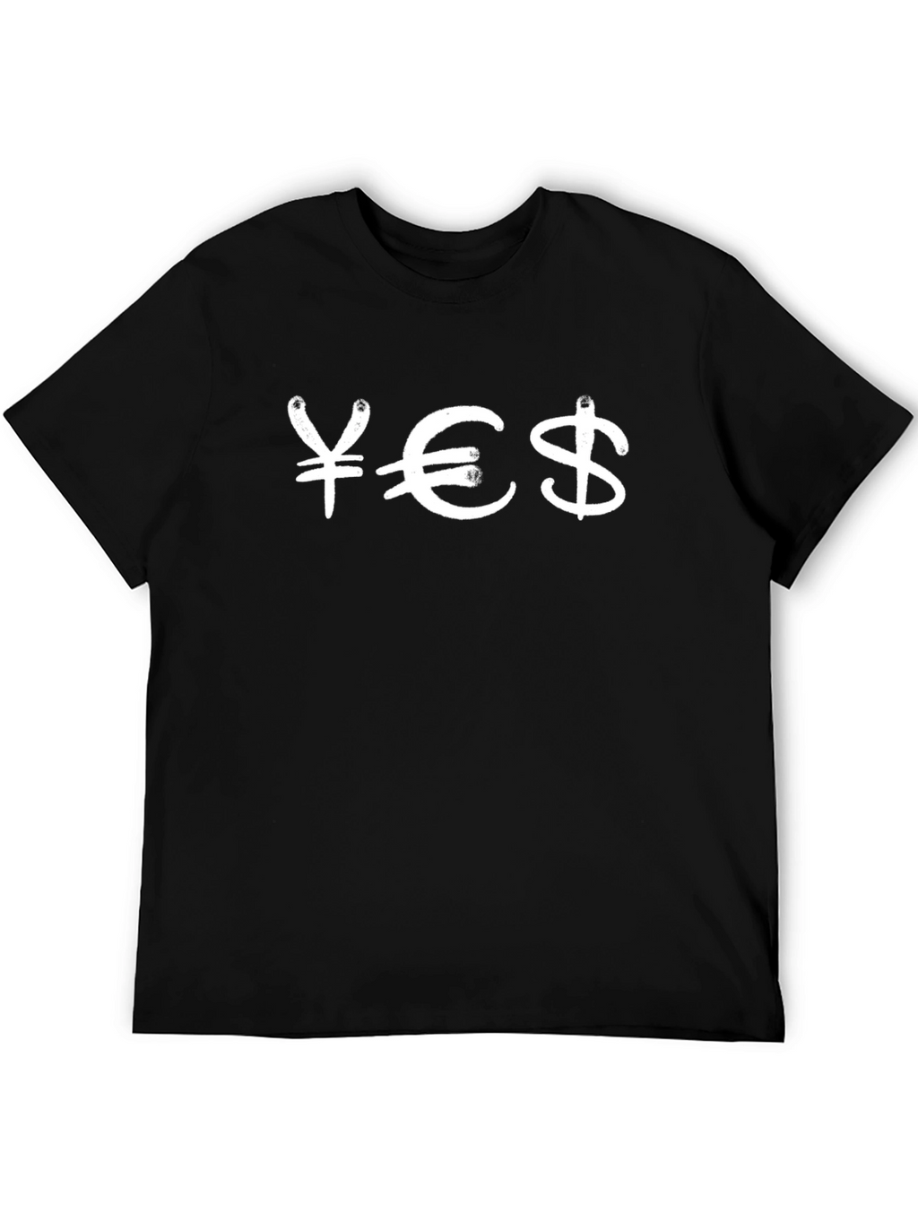 Money Symbol Graphic T-Shirt - Black
