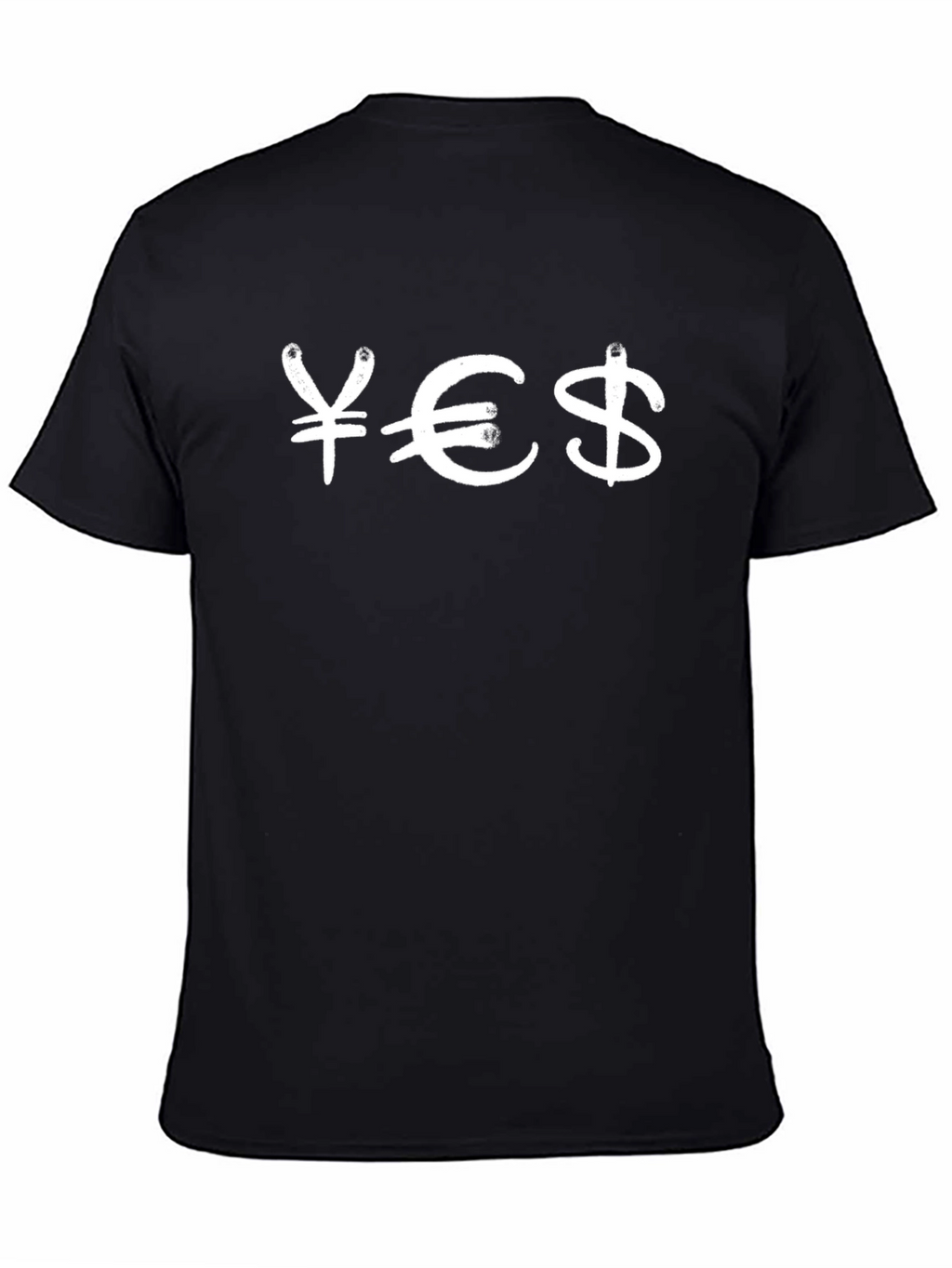 Money Symbol Graphic T-Shirt - Black