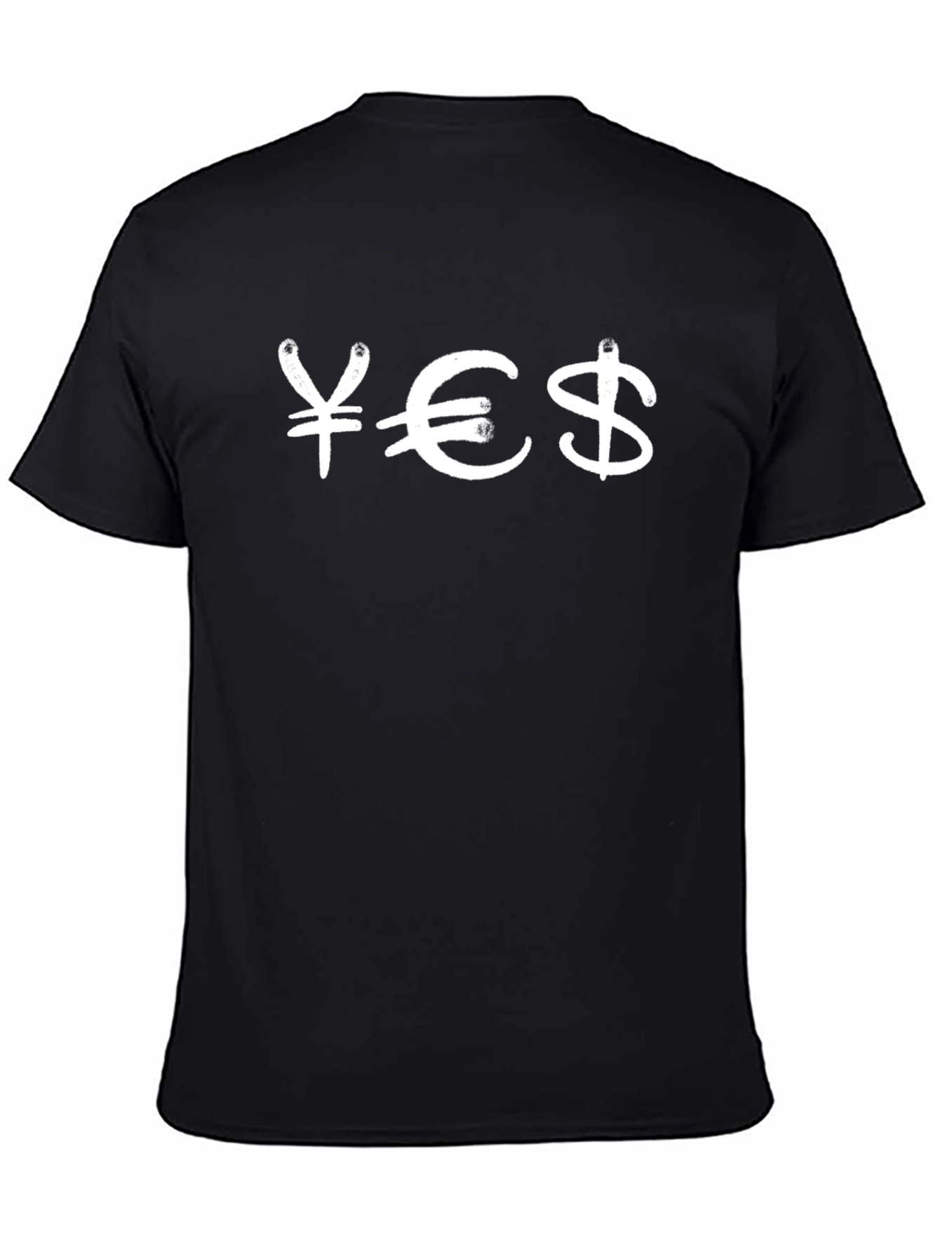 Money Symbol Graphic T-Shirt - Black