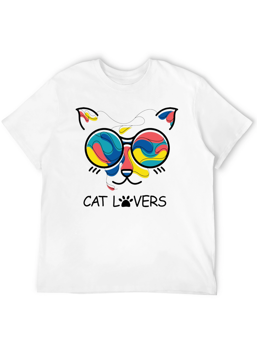 Cat Lovers T-Shirt - Funky Feline Design