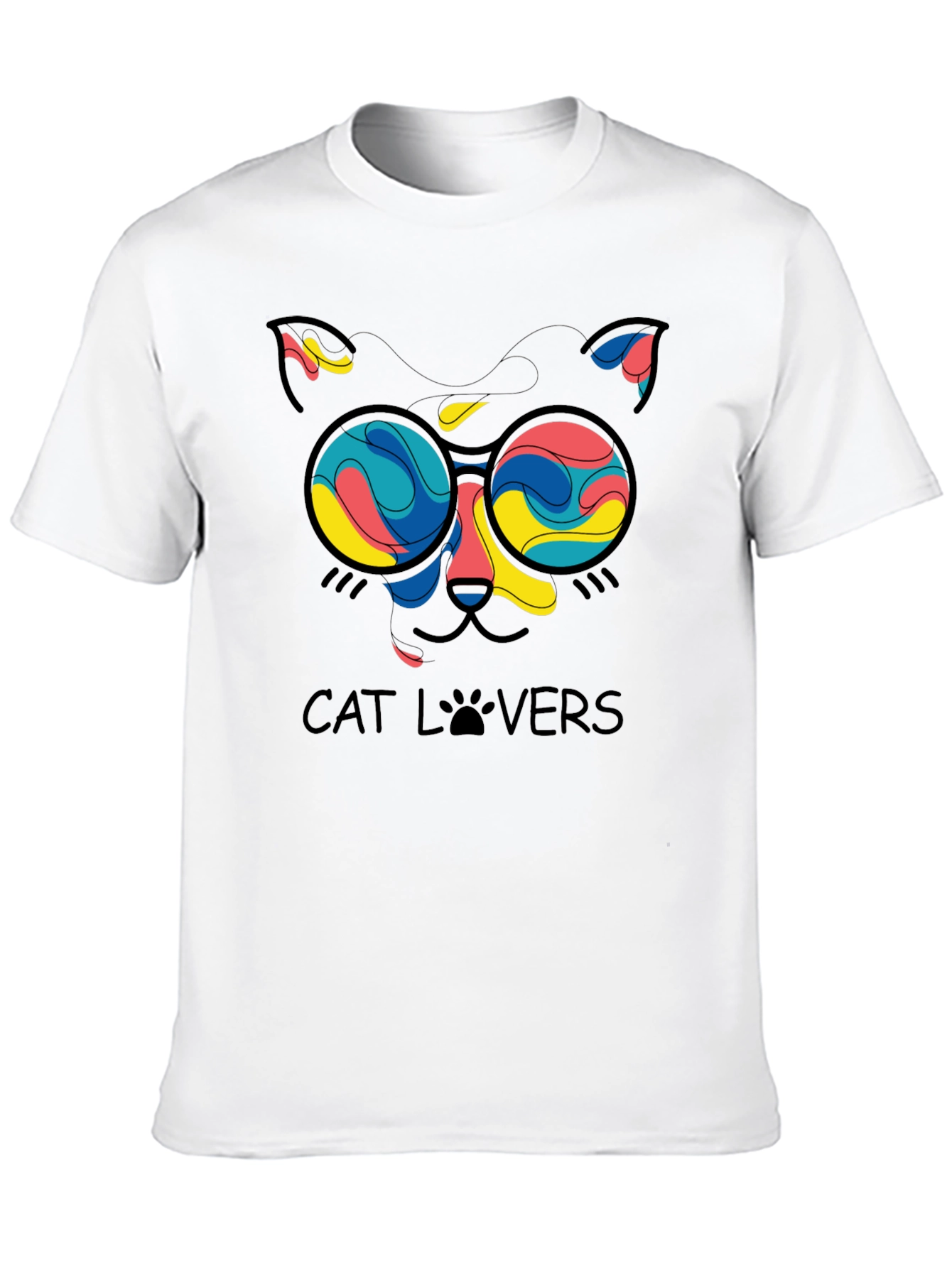 Cat Lovers T-Shirt - Funky Feline Design