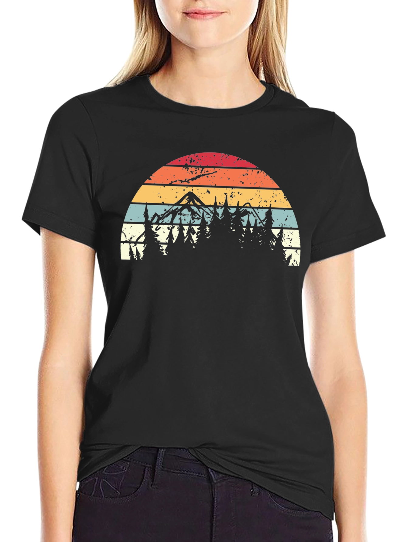 Retro Mountain Forest T-Shirt
