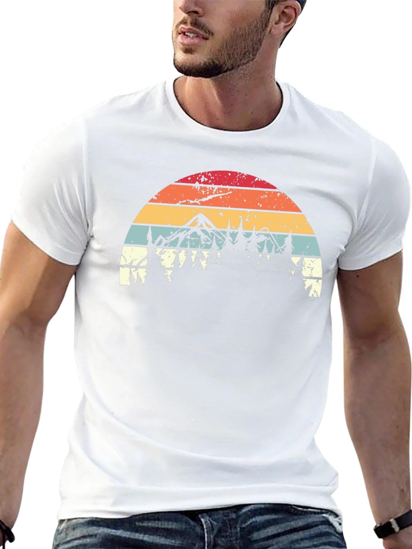 Retro Mountain Forest T-Shirt