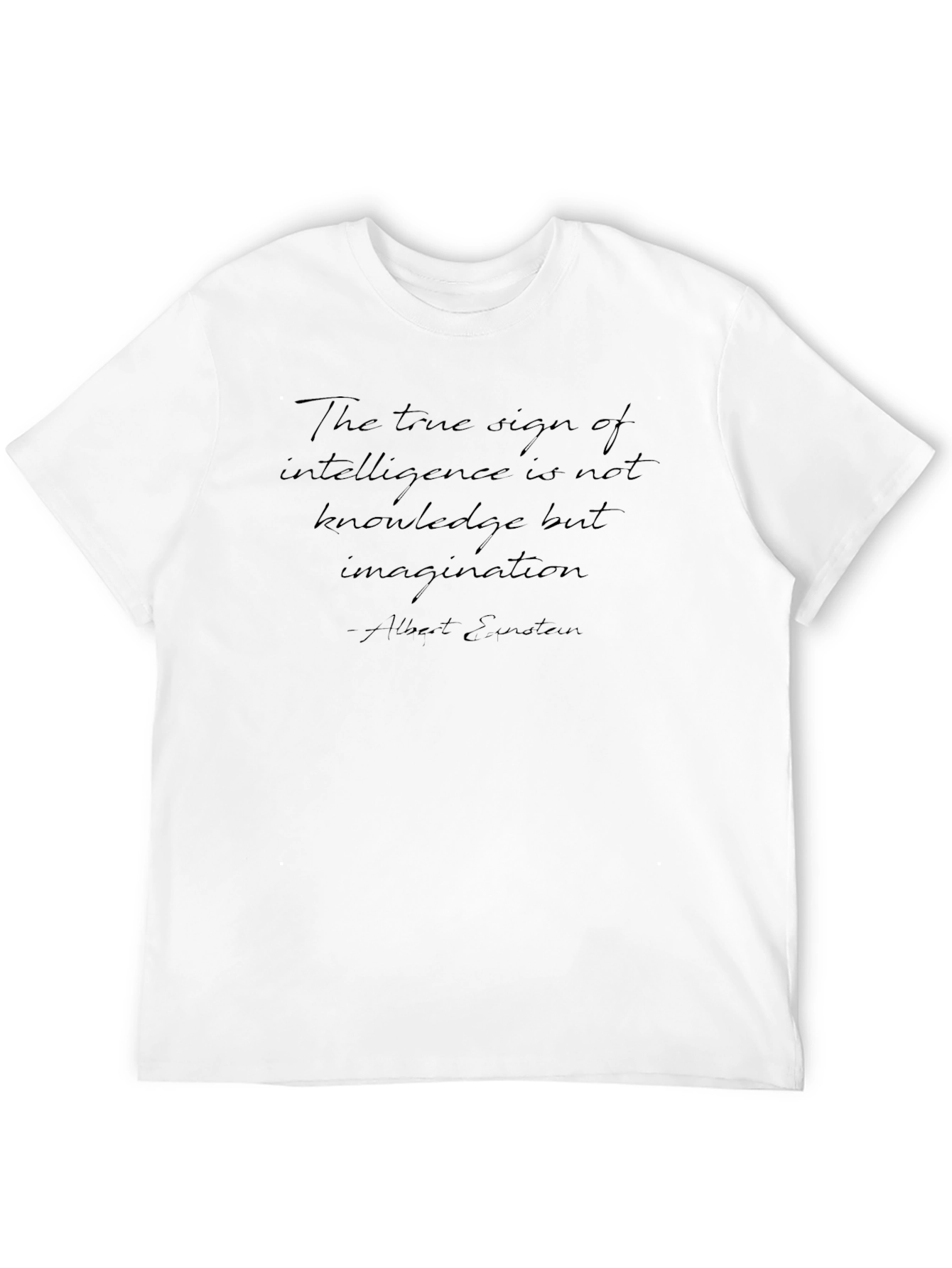 Einstein Quote Black T-Shirt