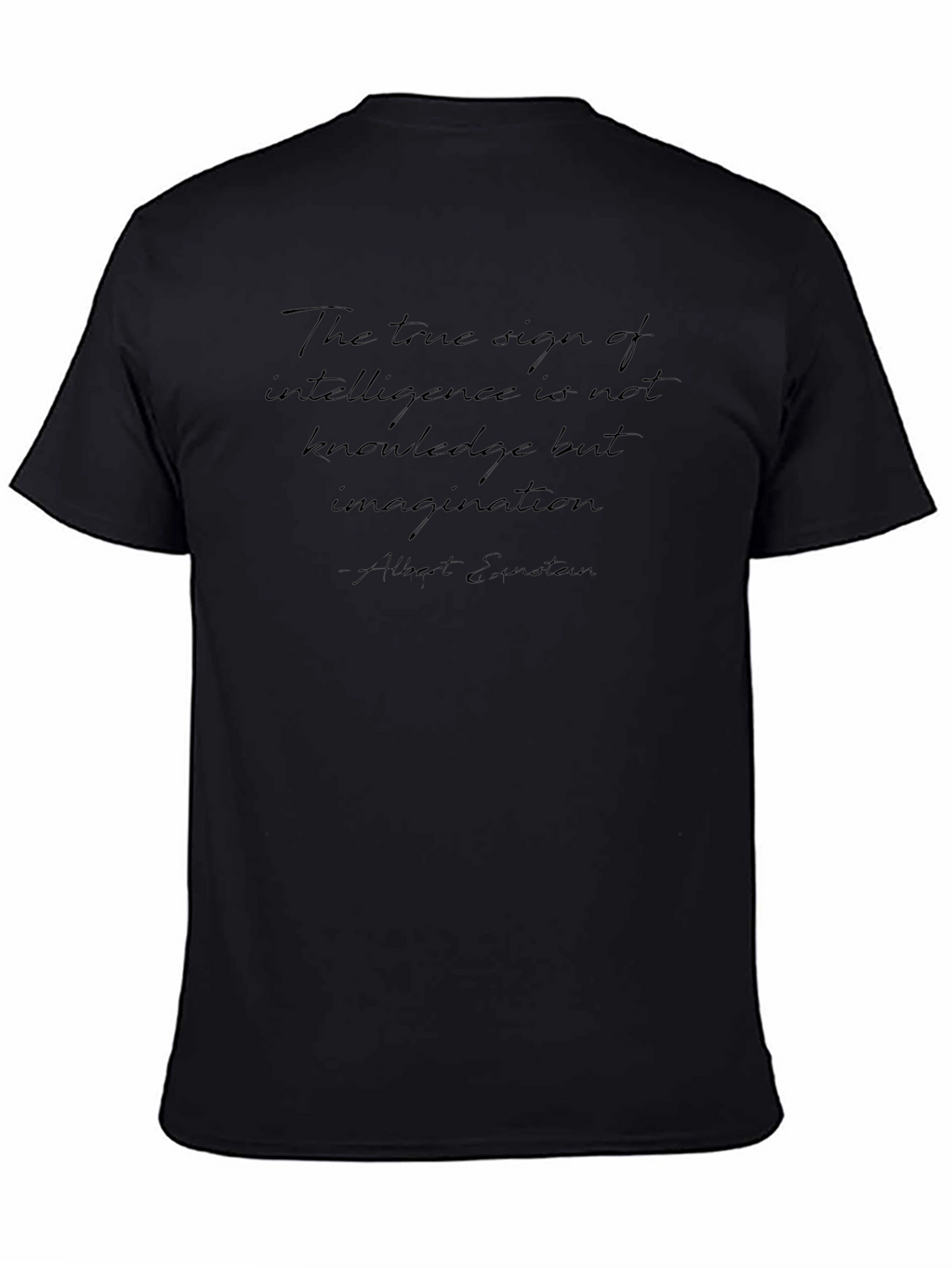Einstein Quote Black T-Shirt